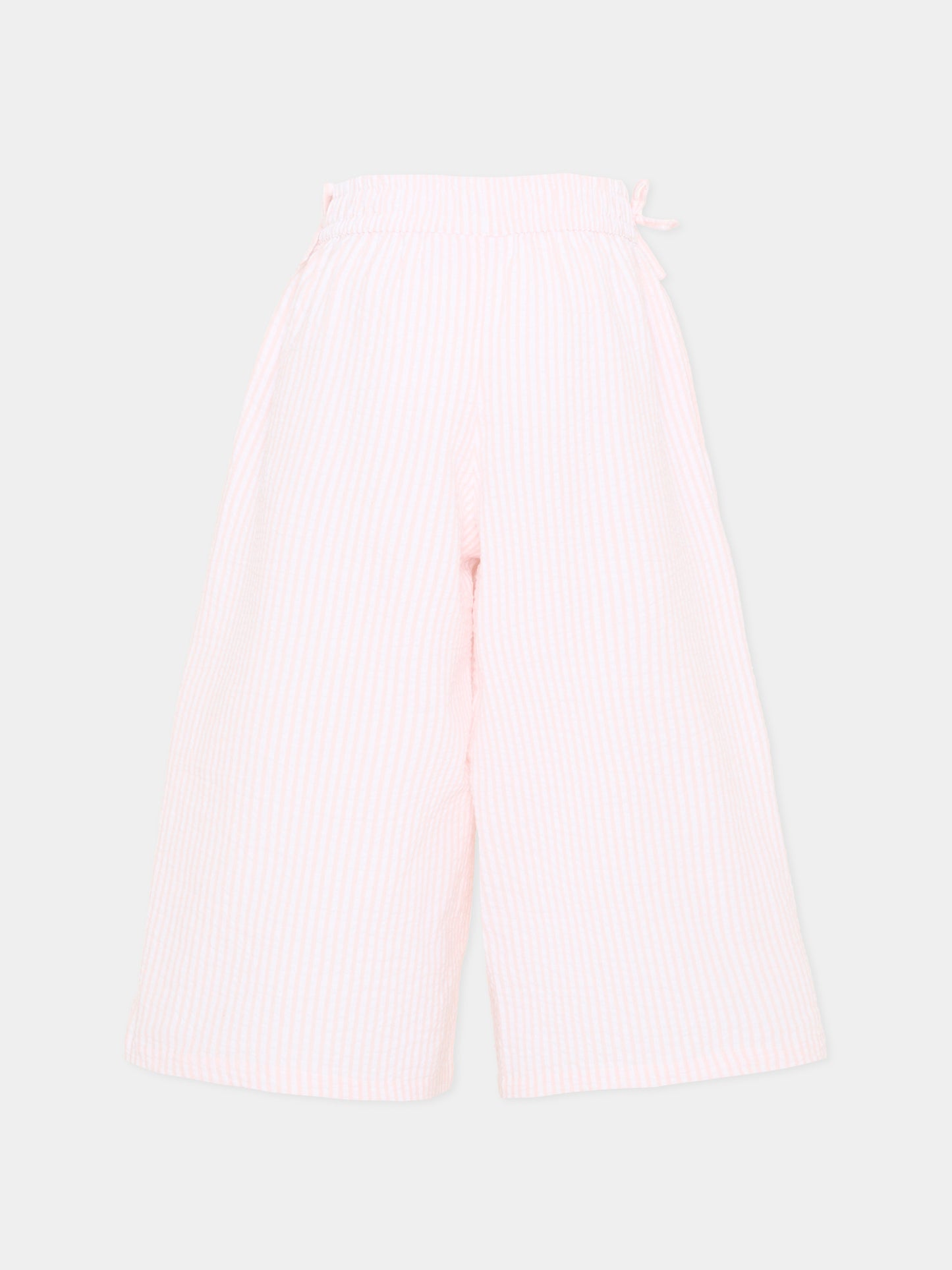 Pantaloni rosa Aurora per bambina a righe,Molo,2S26I101 9573