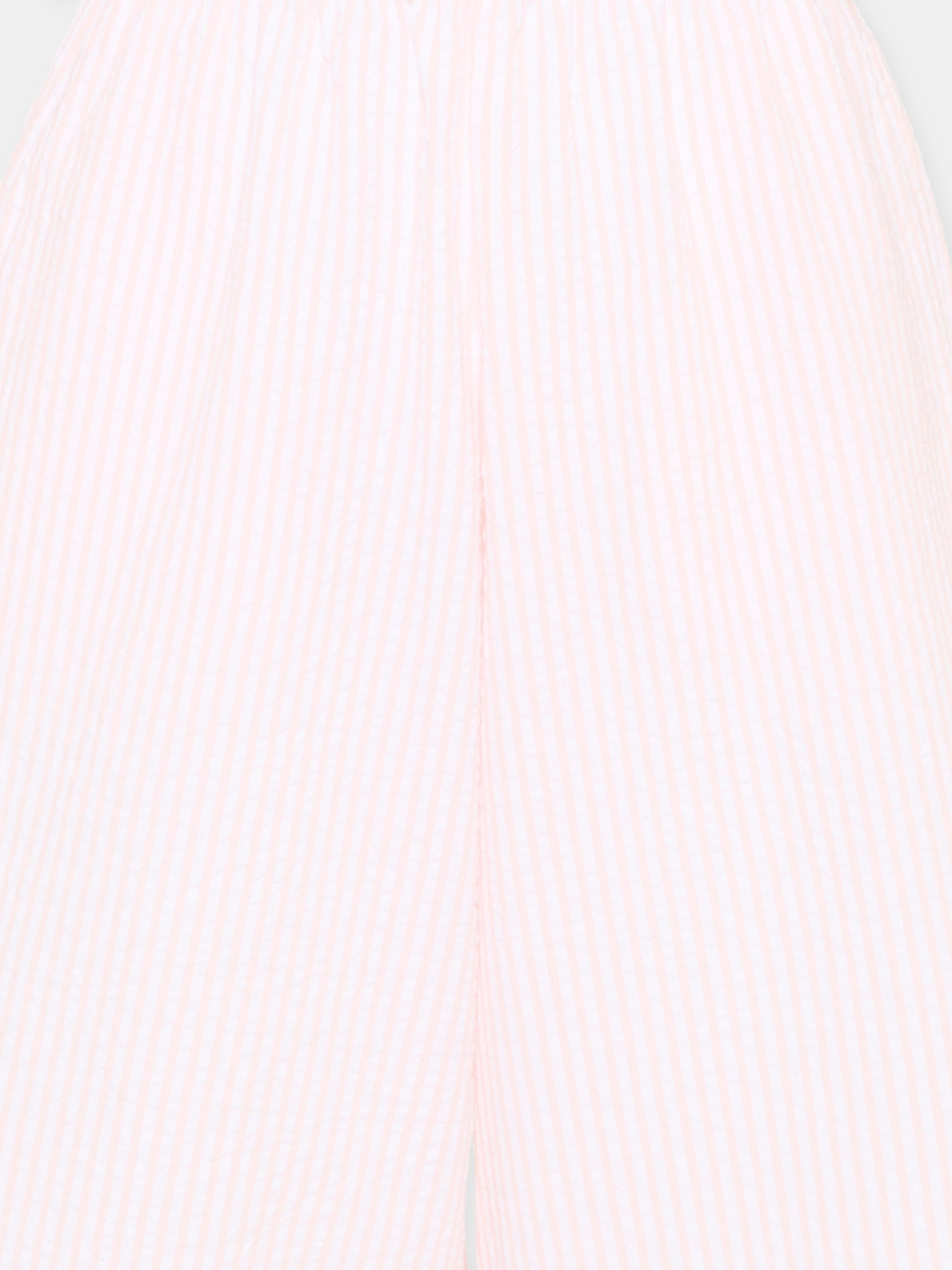 Pantaloni rosa Aurora per bambina a righe,Molo,2S26I101 9573