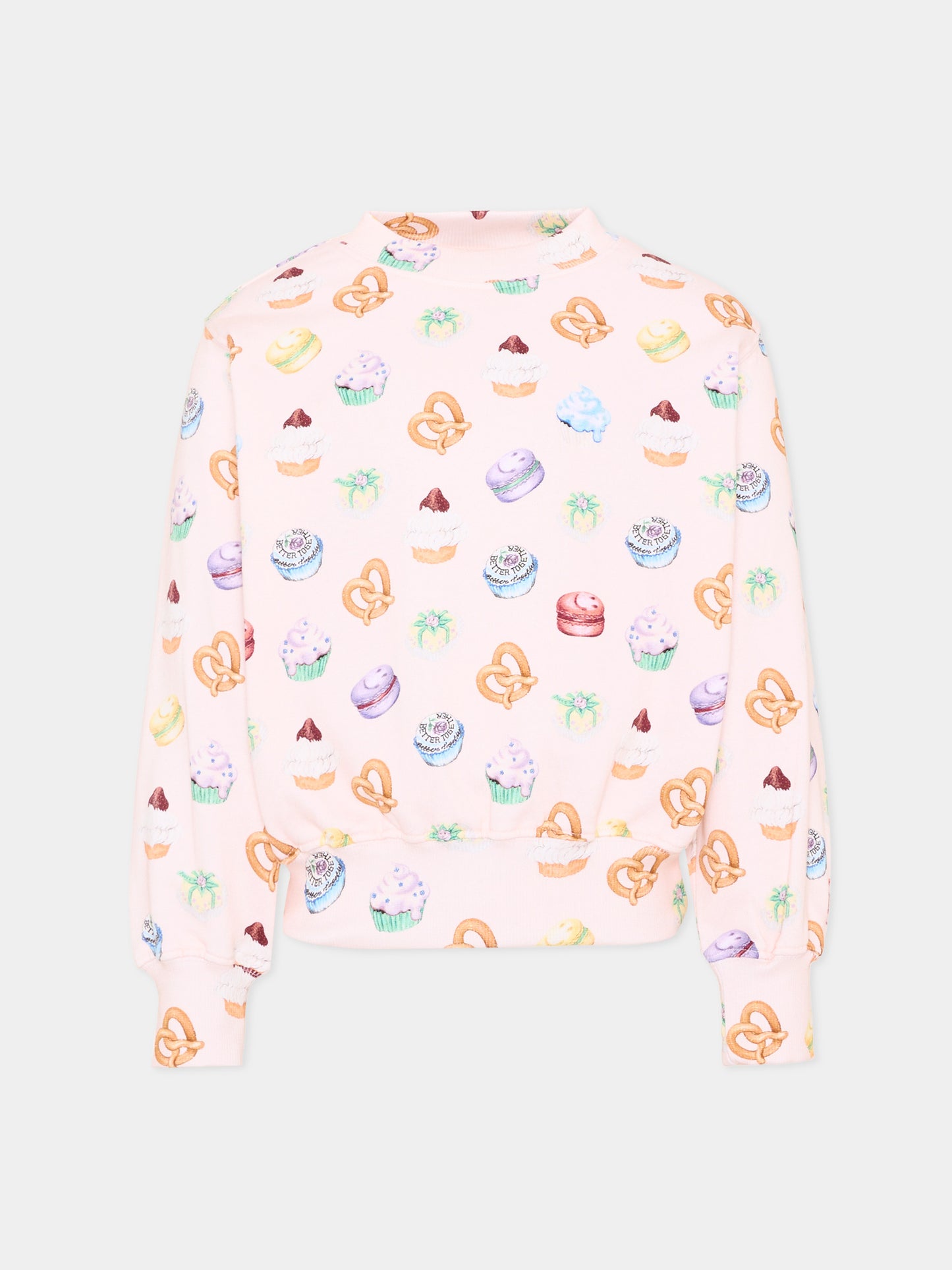 Felpa rosa Marge per bambina con stampa dolci,Molo,2S26J213 9542