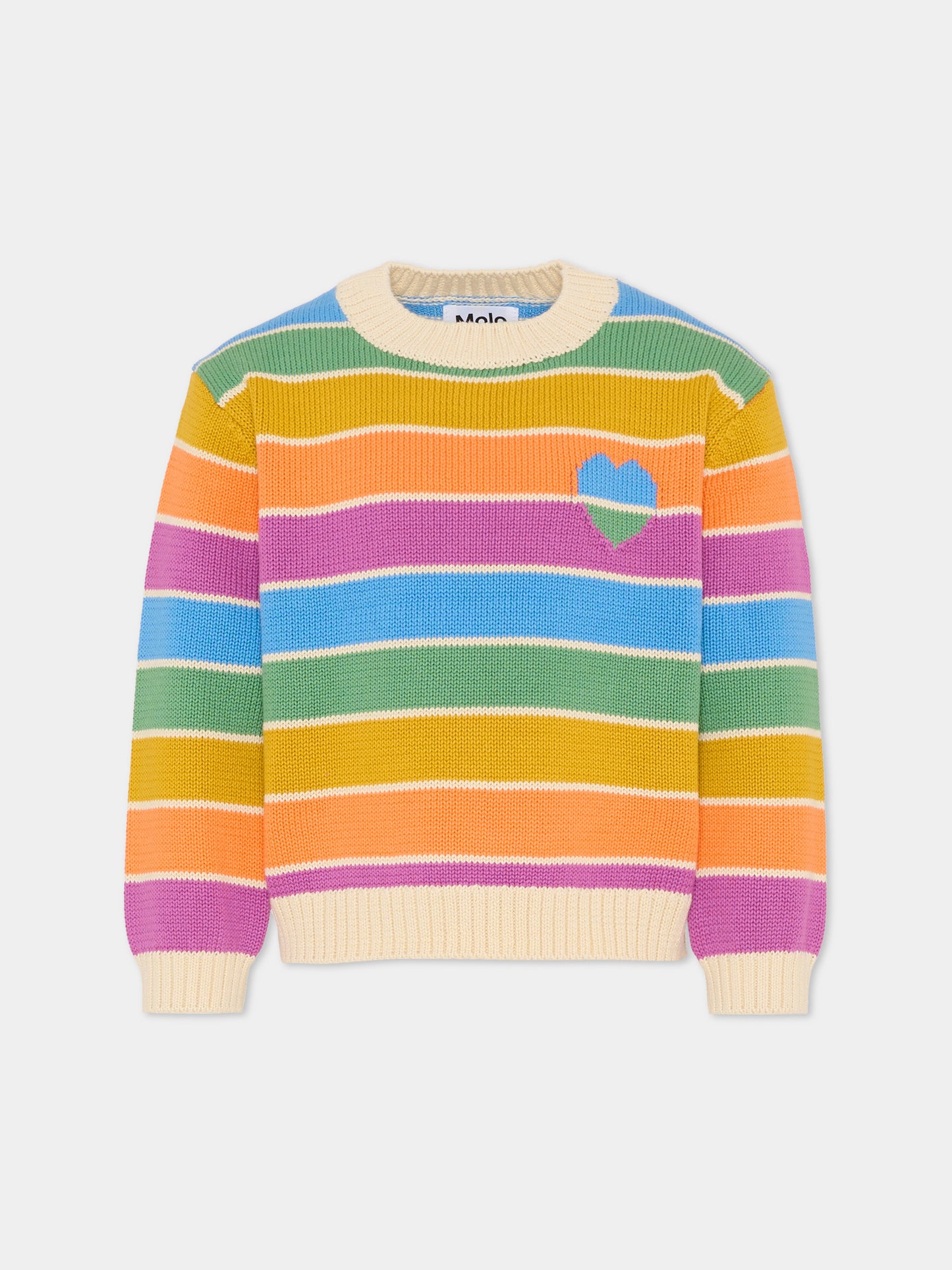 Maglione Gitty multicolor per bambina con cuore,Molo,2S26K201 9827