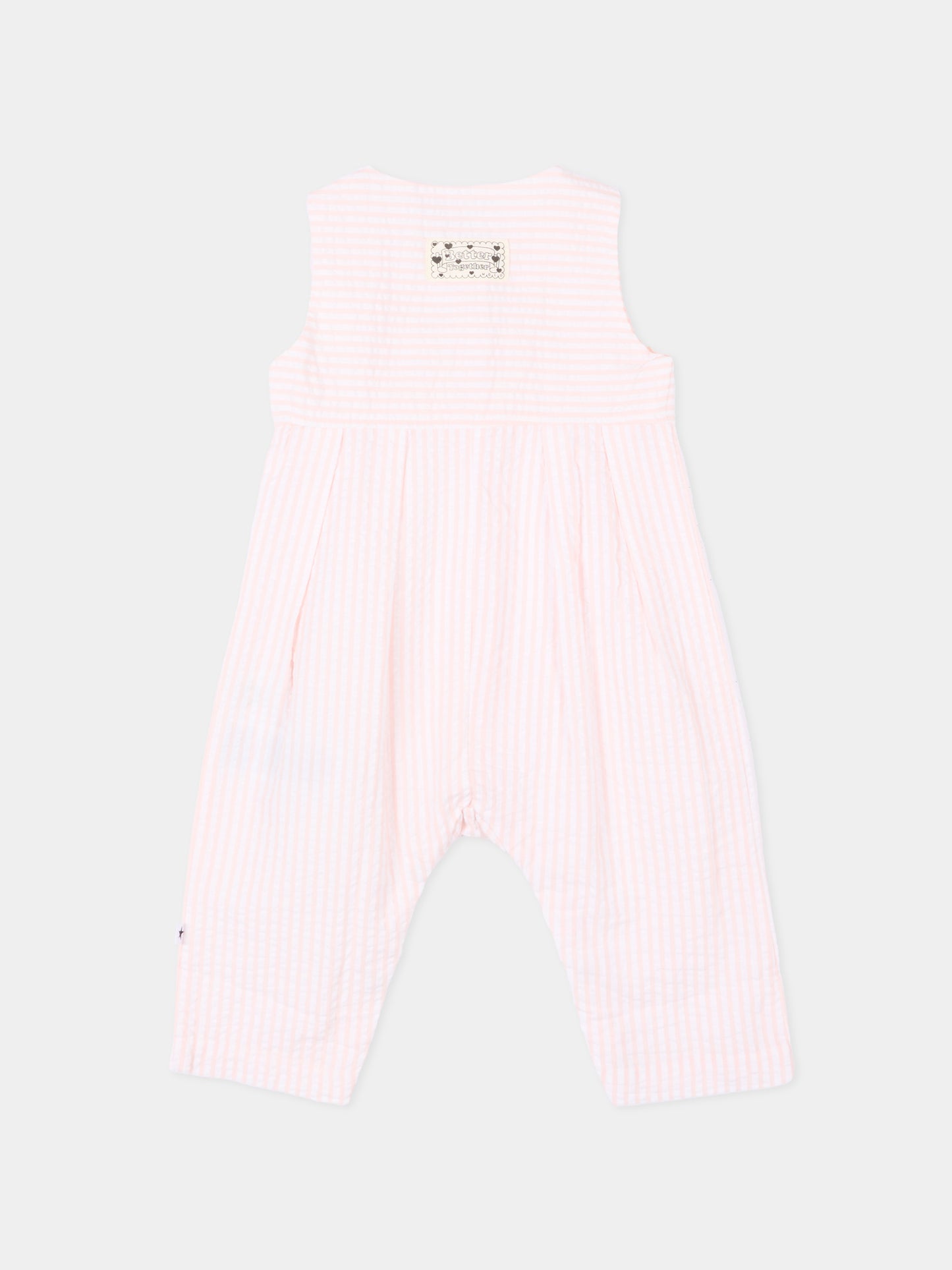 Tutina rosa Freja per neonata a righe,Molo,4S26B802 9573