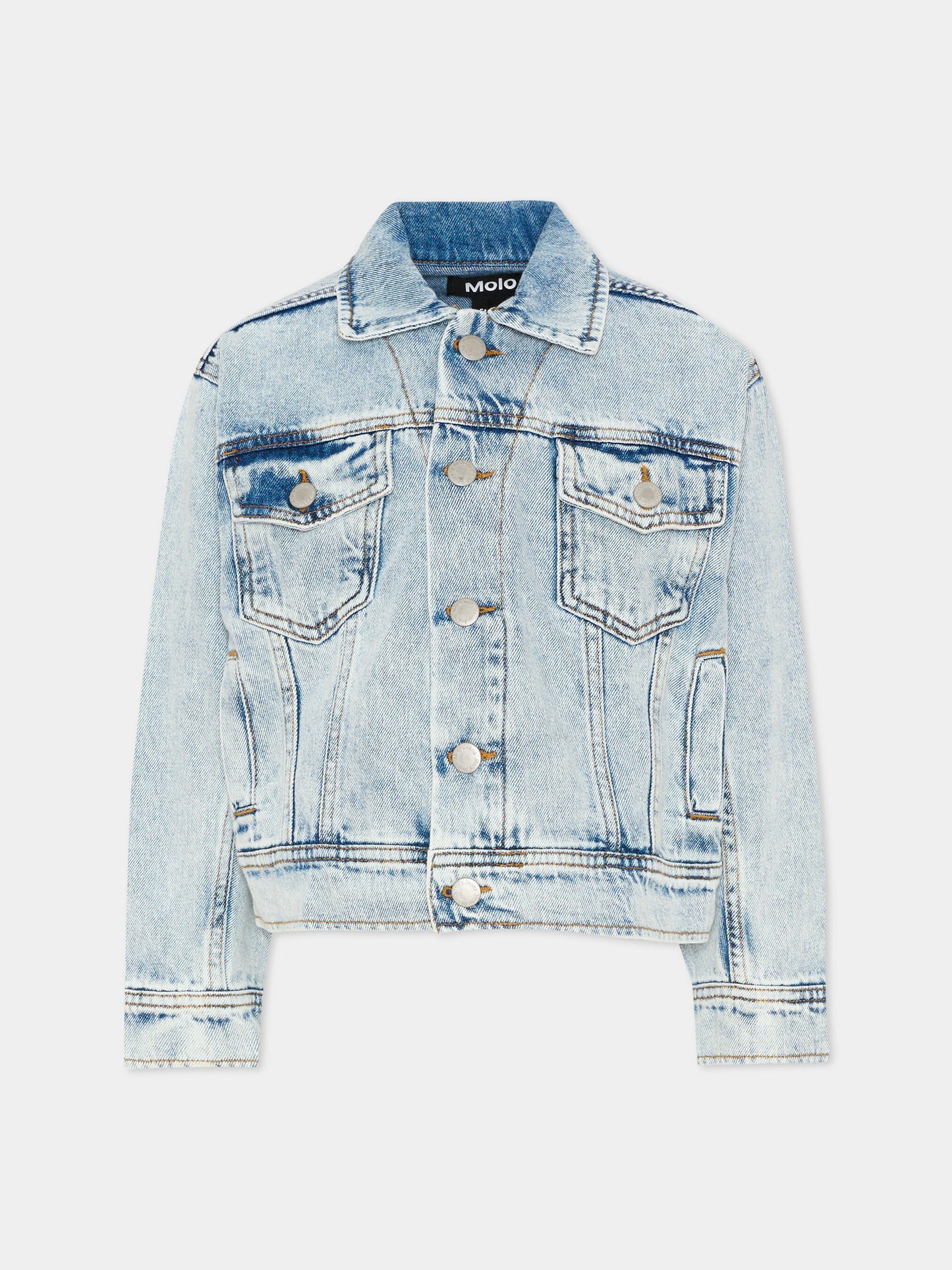 Giubbotto denim Hipolito per bambini,Molo,5S26M301 5457