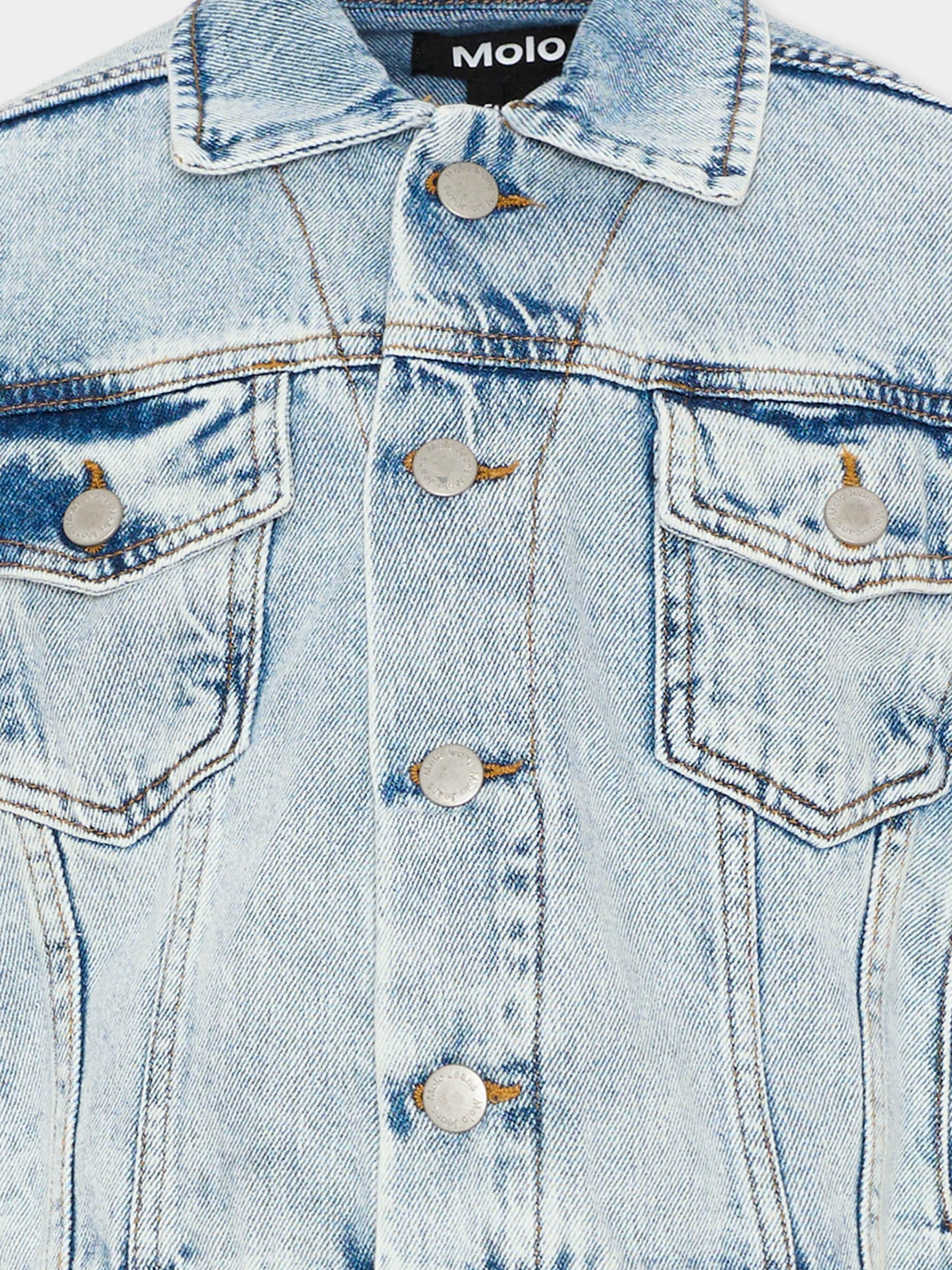 Giubbotto denim Hipolito per bambini,Molo,5S26M301 5457