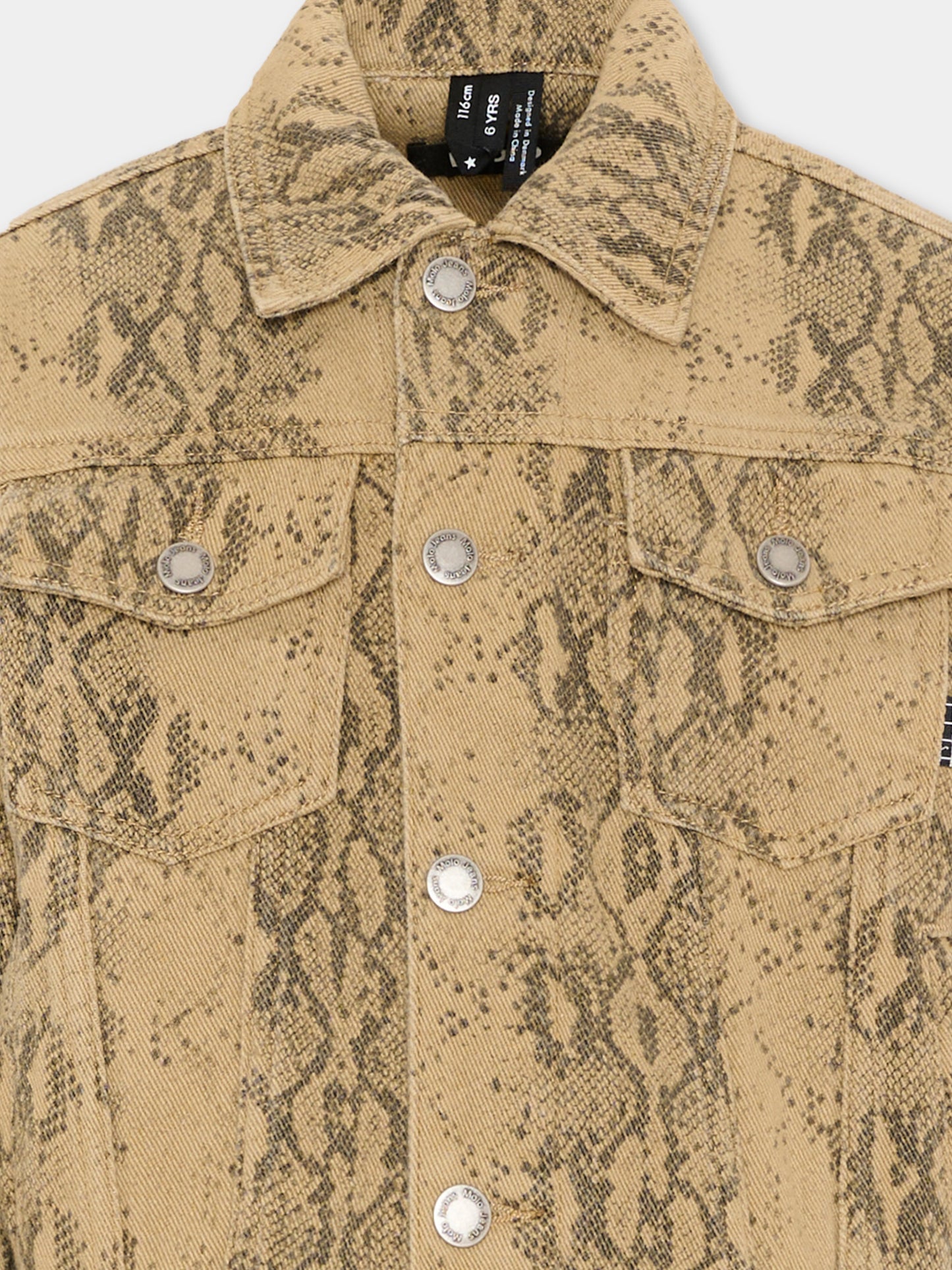 Giubbotto multicolor Honore per bambini con stampa pitone,Molo,5S26M303 9578