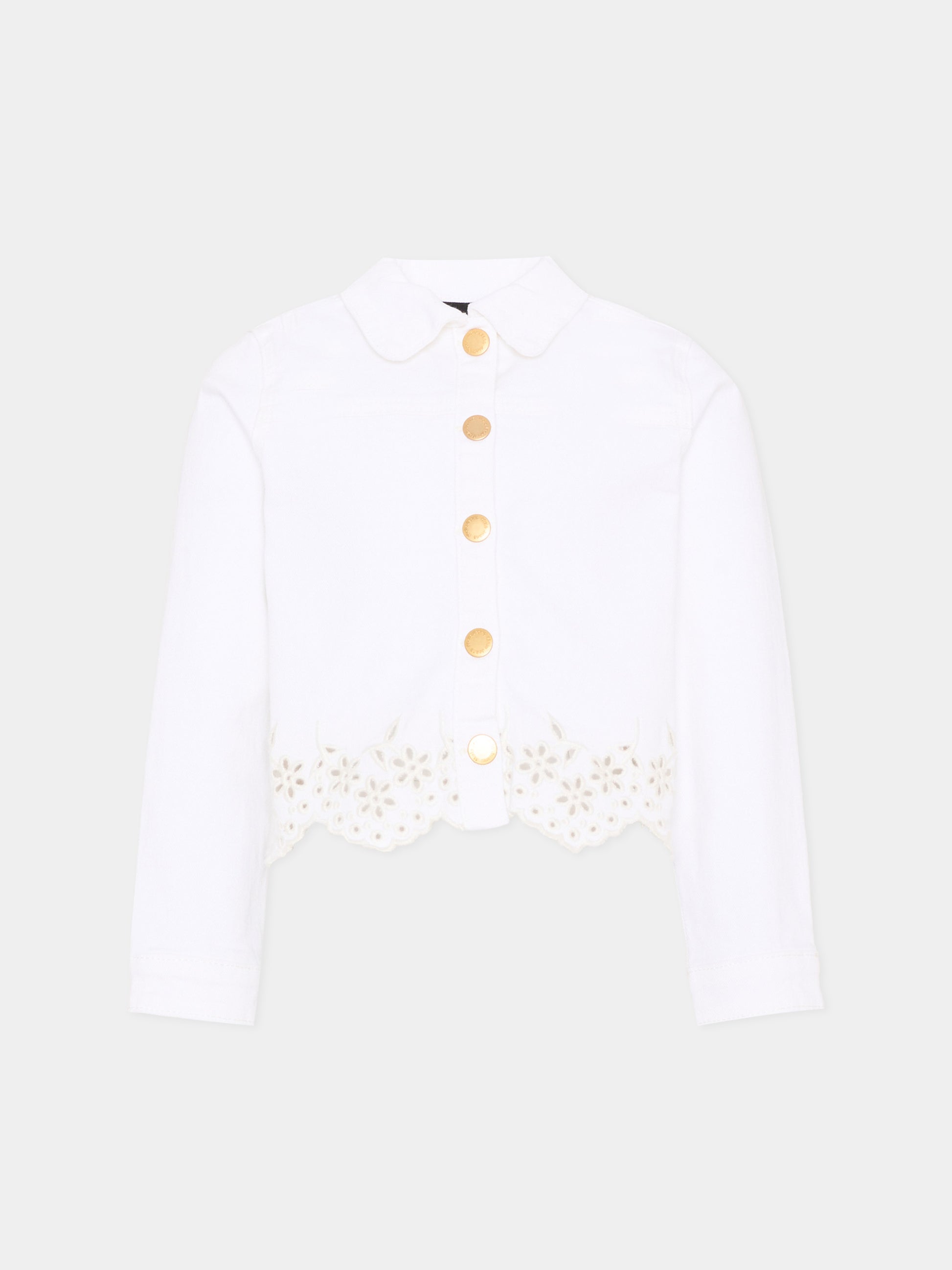 Giubbotto bianco Helene per bambina con ricami,Molo,5S26M310 5636