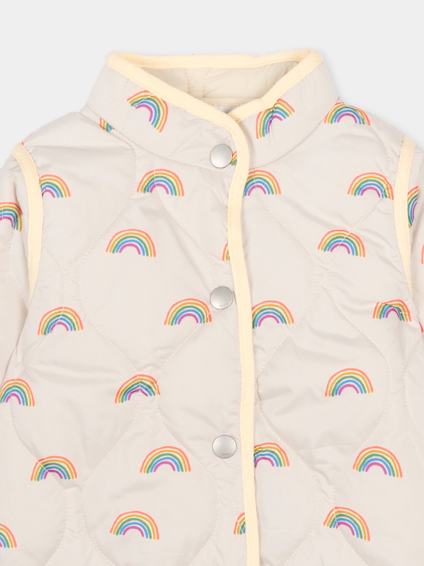 Giubbotto rosa Harrie per neonata  con stampa arcobaleni,Molo,5S26M312 9557