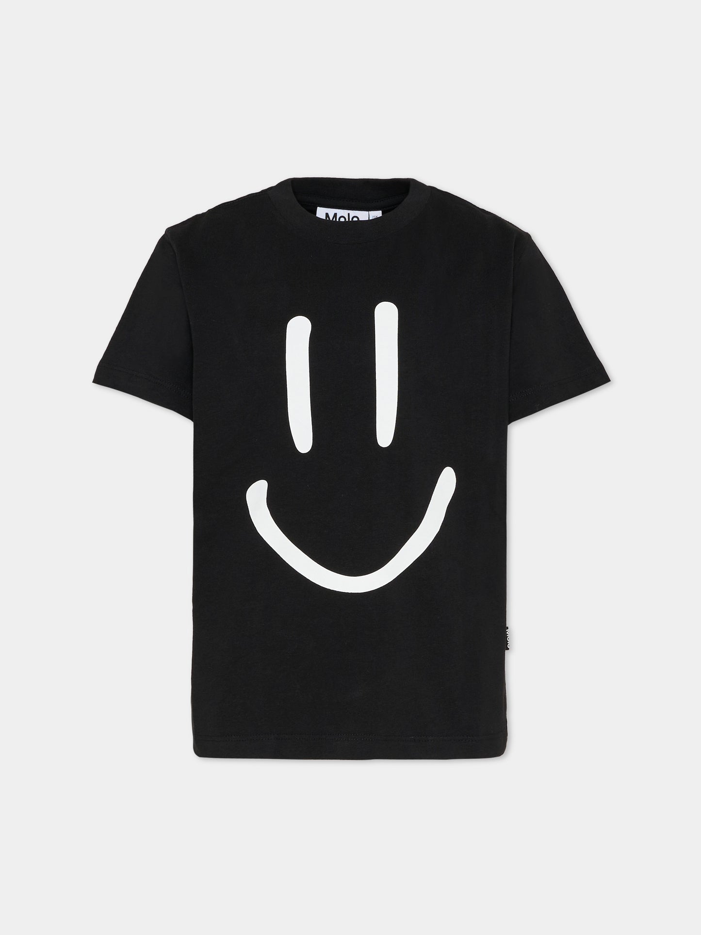 T-shirt Roxo nera per bambini con smile,Molo,6S26A201 0099