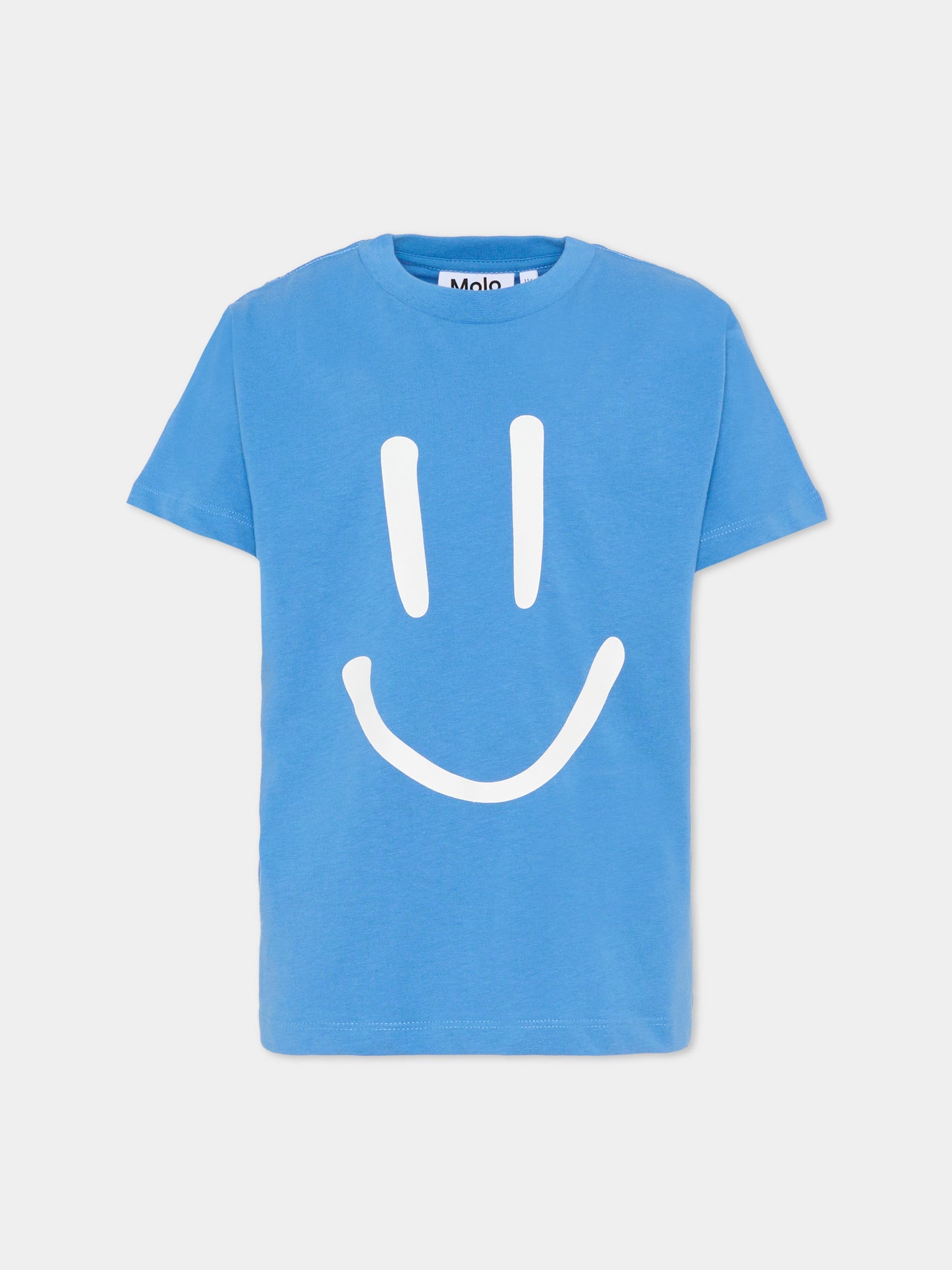 T-shirt Roxo azzurra per bambini con smile,Molo,6S26A201 5615