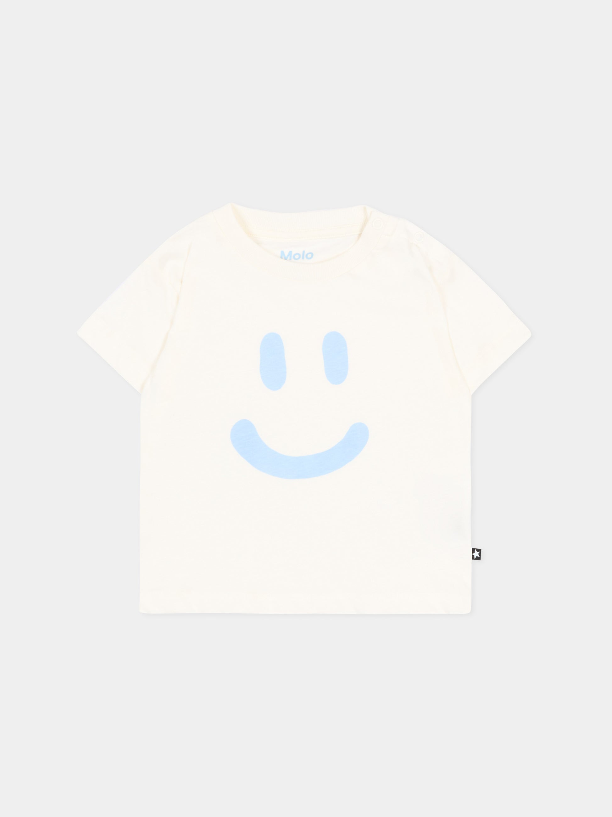 T-shirt avorio Enzo per neonati con smile,Molo,6S26A210 5632