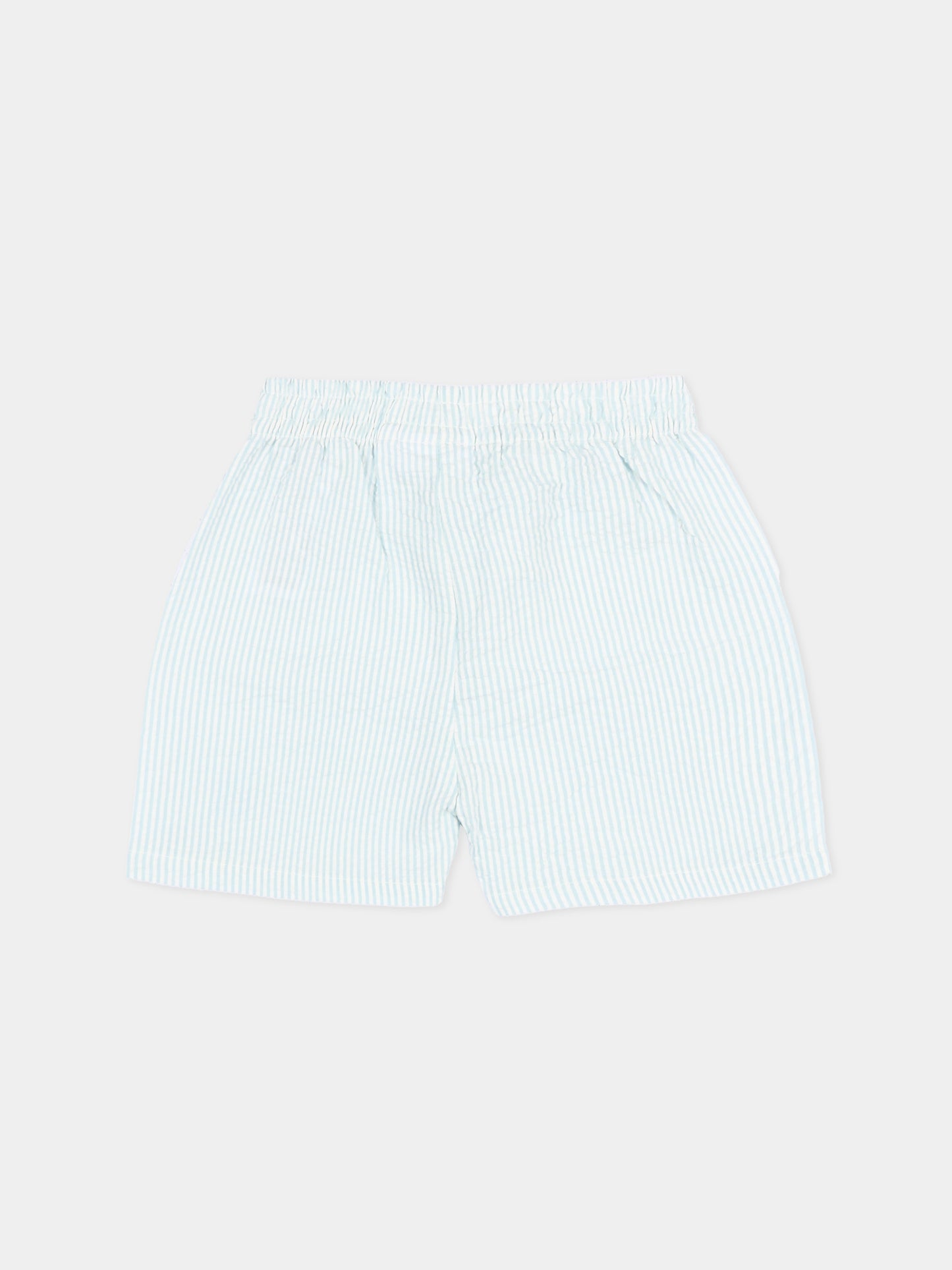 Shorts celesti Solar per neonato a righe,Molo,6S26H103 9568
