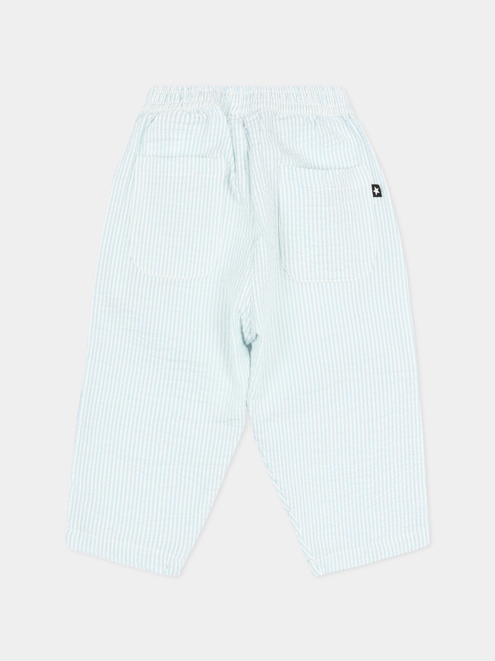 Pantaloni celesti Sois per neonati a righe,Molo,6S26I204 9568
