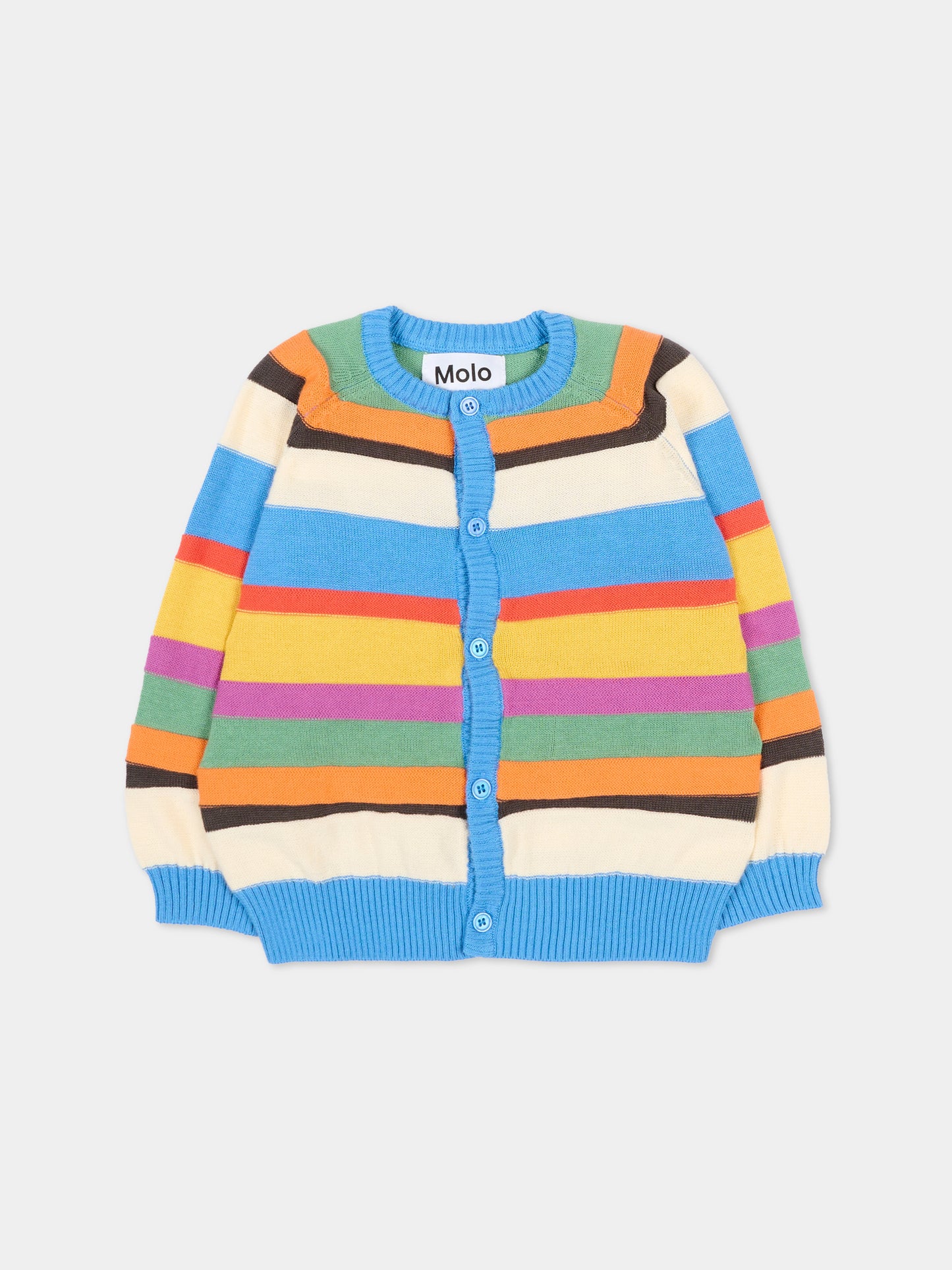 Cardigan multicolor Brody per neonati a righe,Molo,6S26K301 9586
