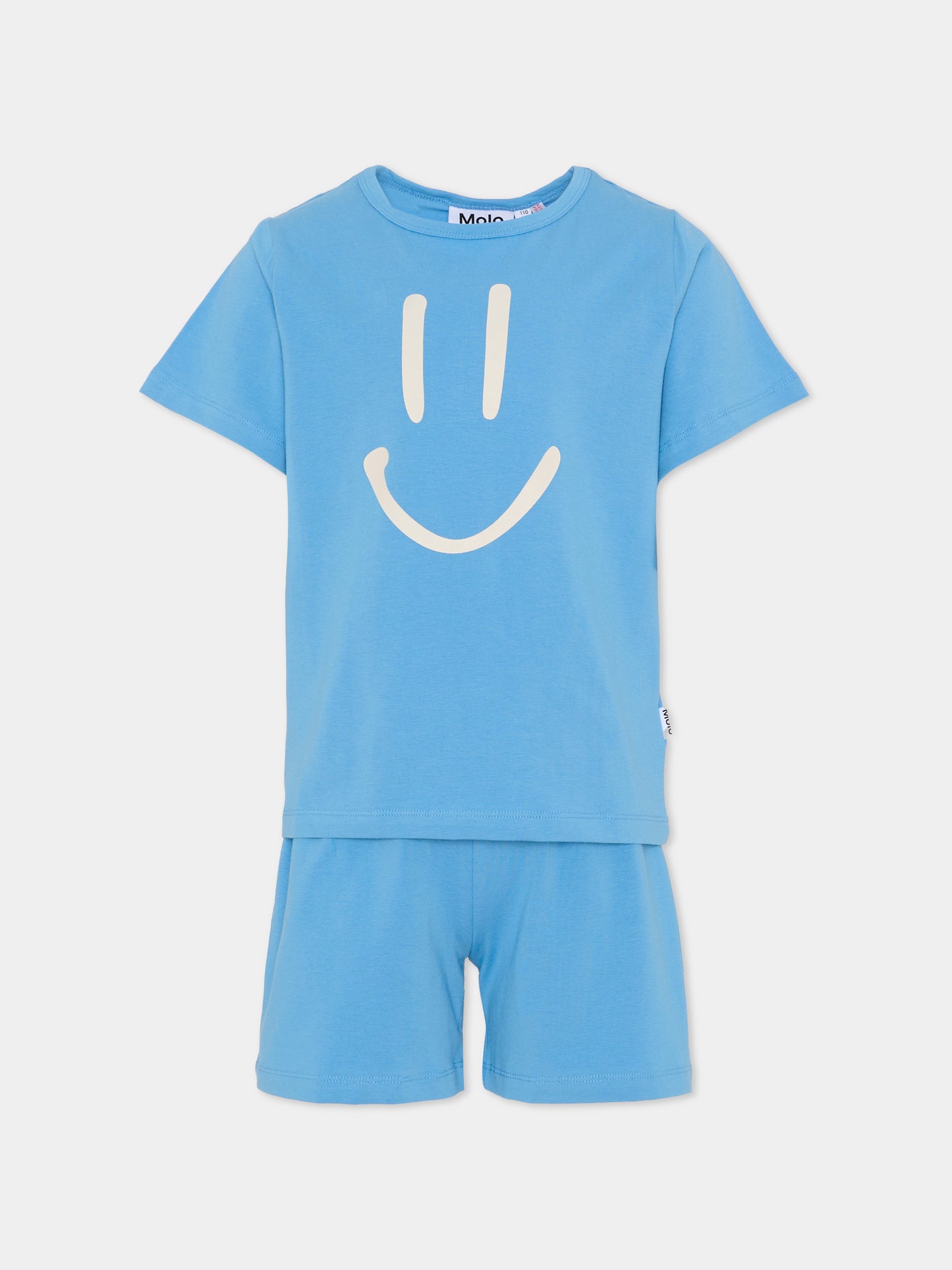 Pigiama Luvis azzurro per bambino con smile,Molo,6S26R401 5615