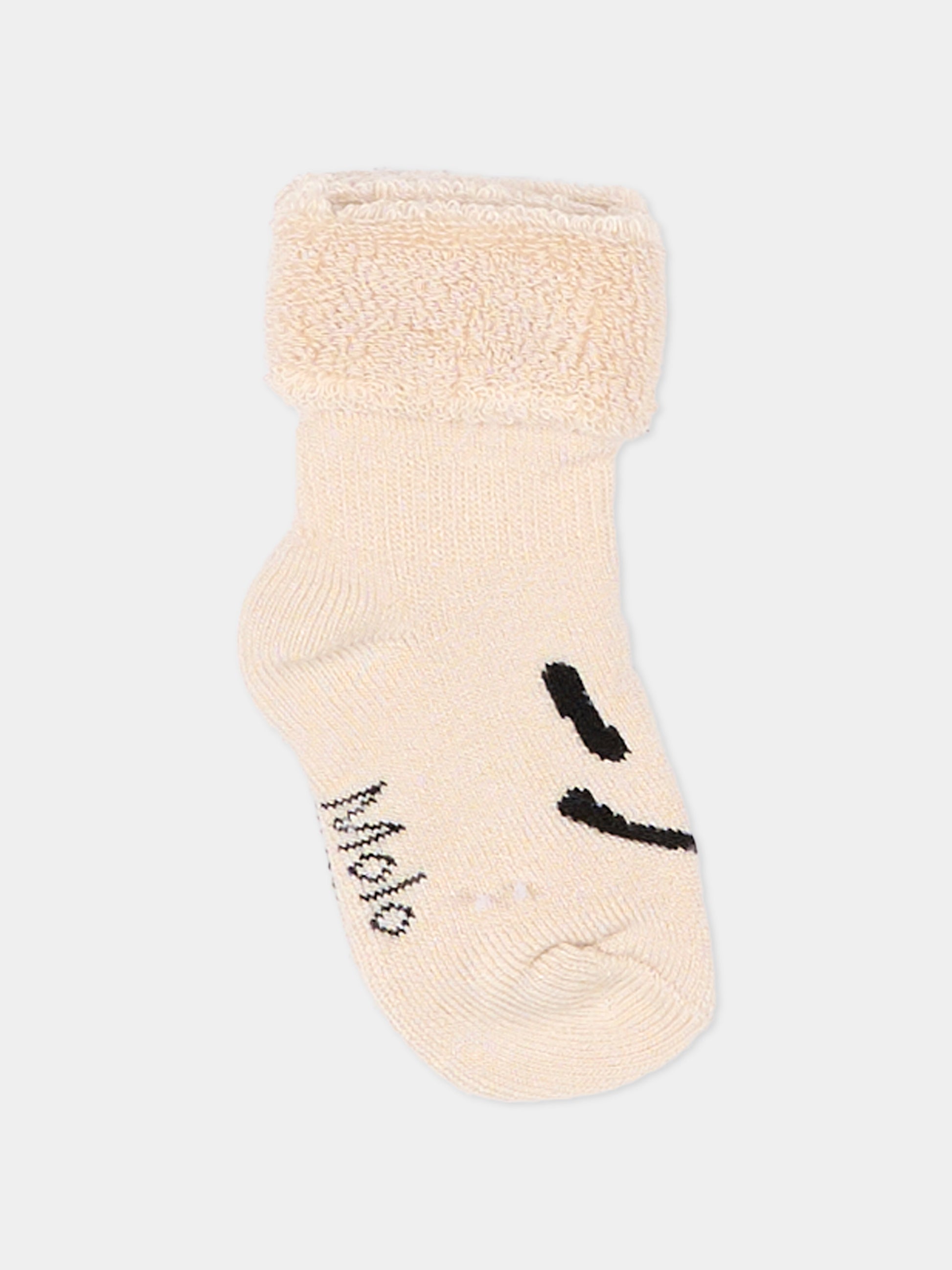 Set calzini beige per neonati con smile,Molo,7S26G105 9839