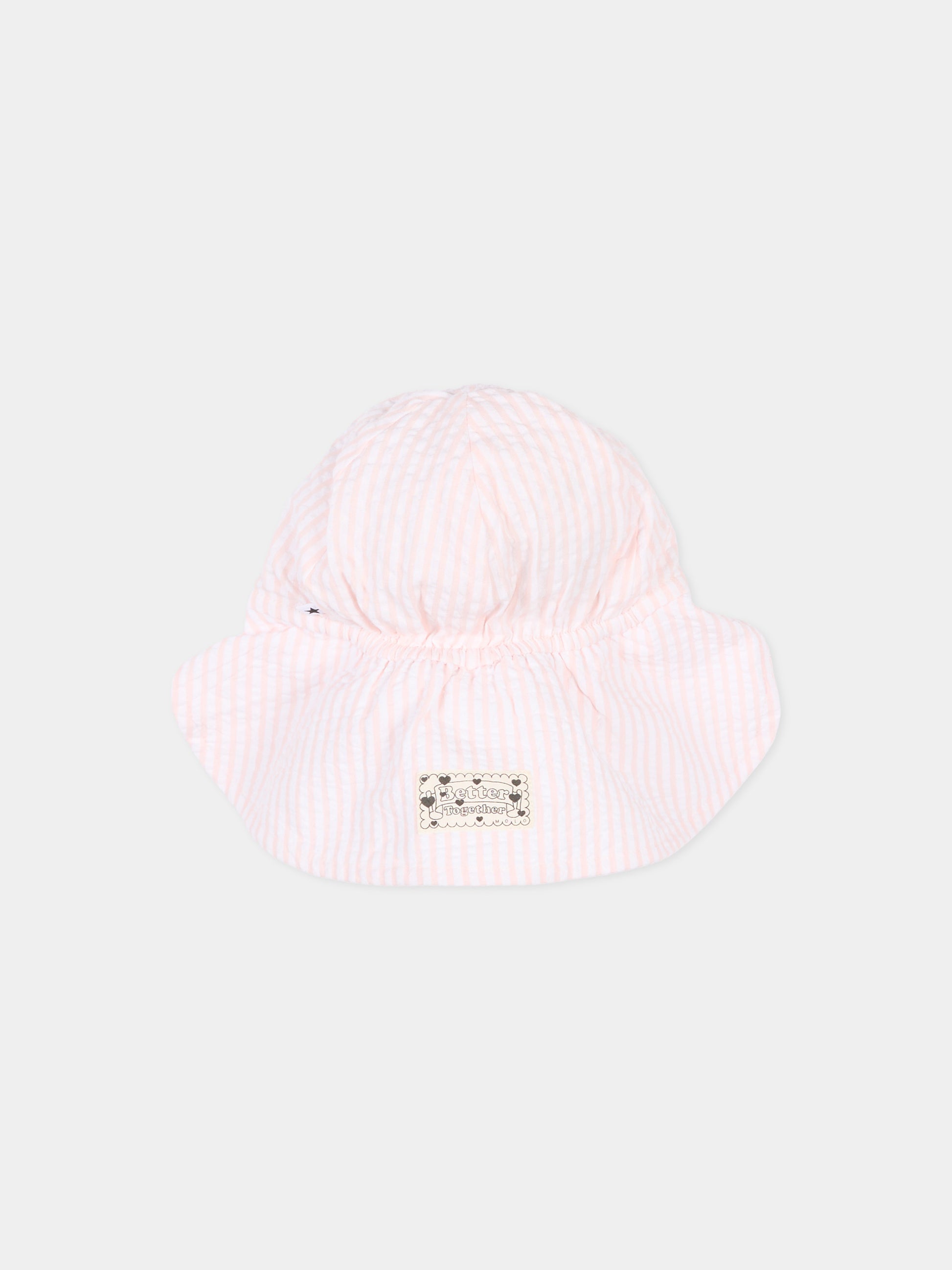 Cappello rosa Neo per neonata a righe,Molo,7S26T203 9573