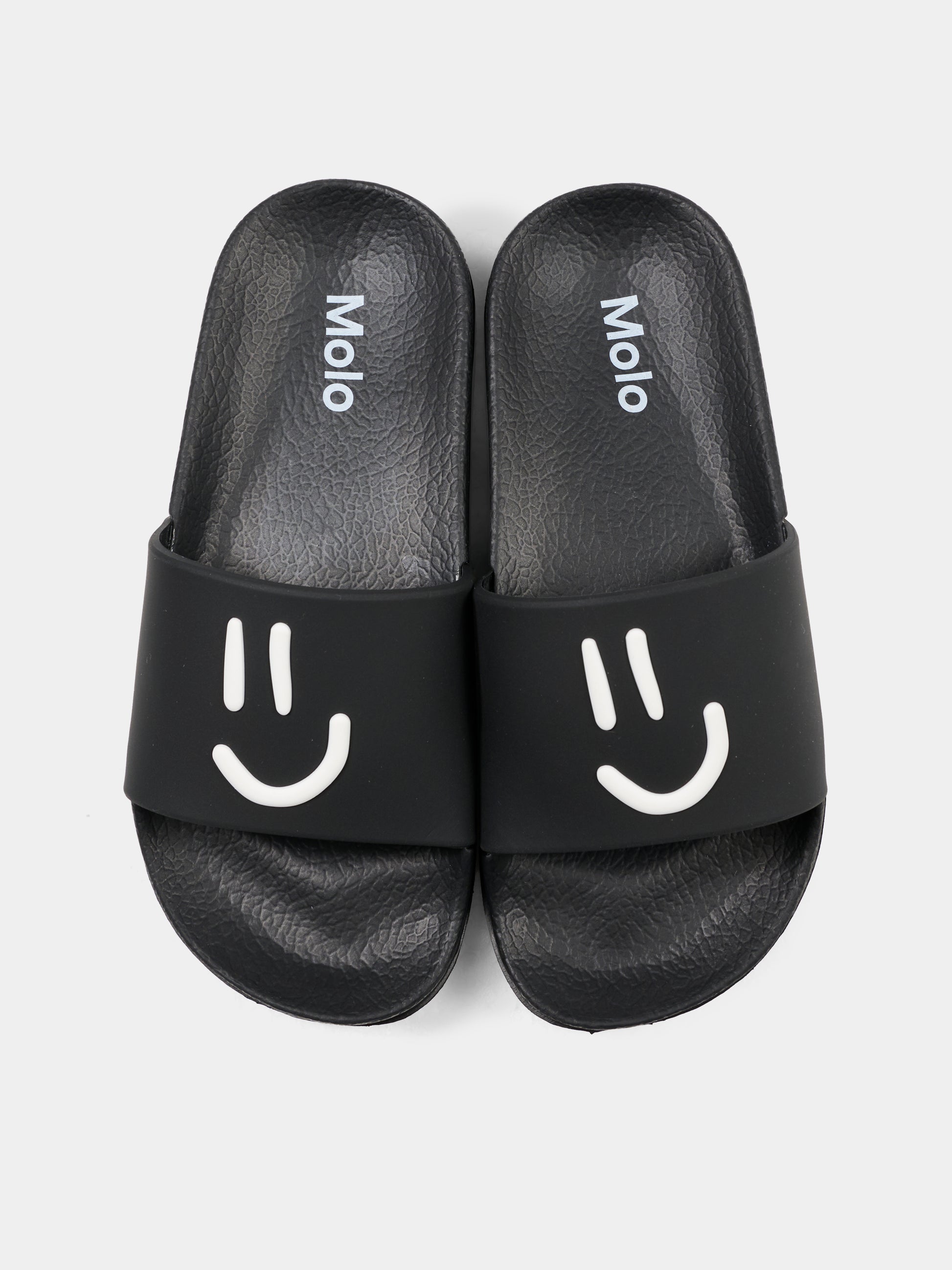 Ciabatte Zhappy nere per bambini con smile,Molo,7S26U201 0099