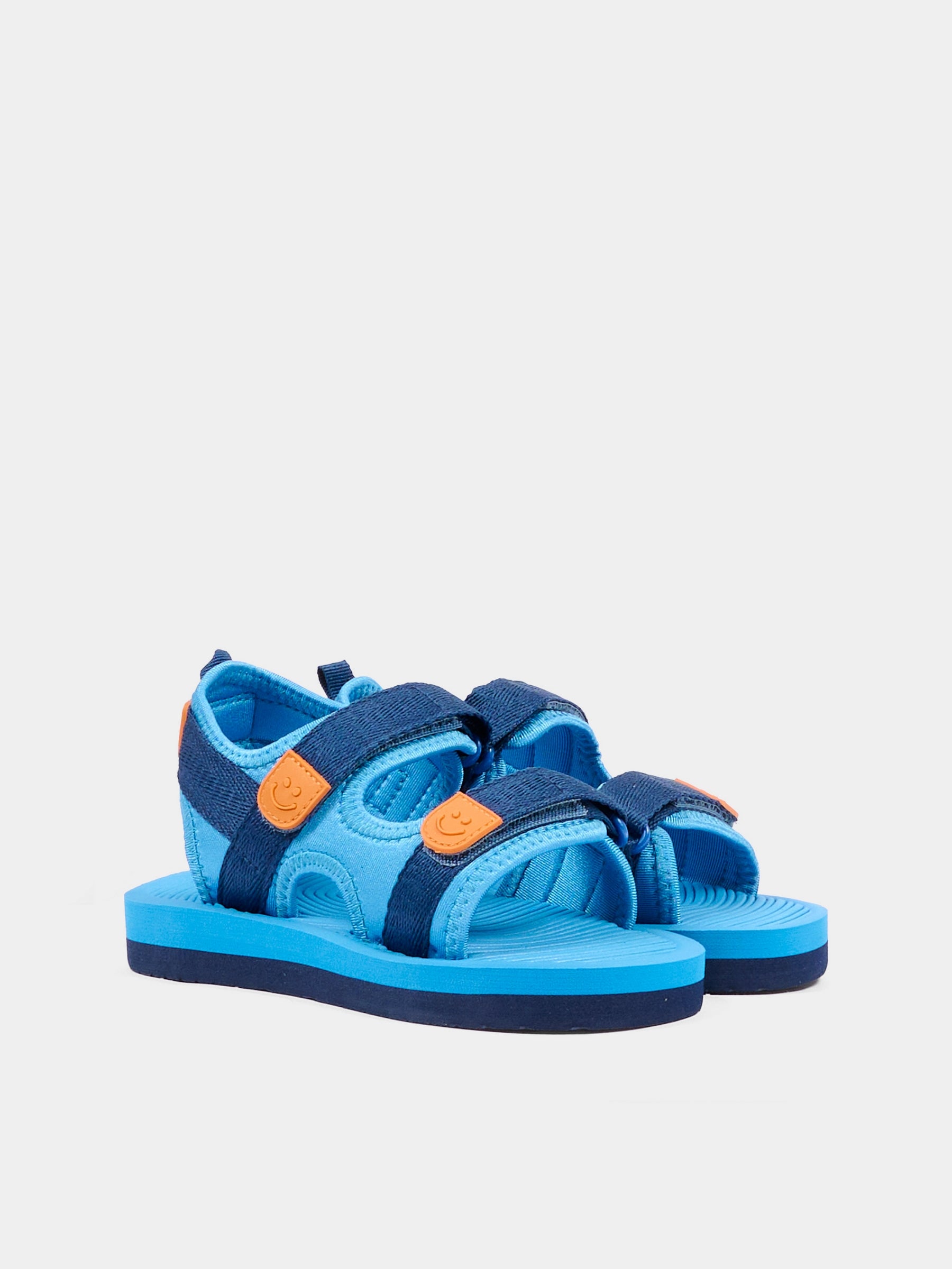 Sandali blu per neonato e bambino con logo,Molo,7S26U301 5615