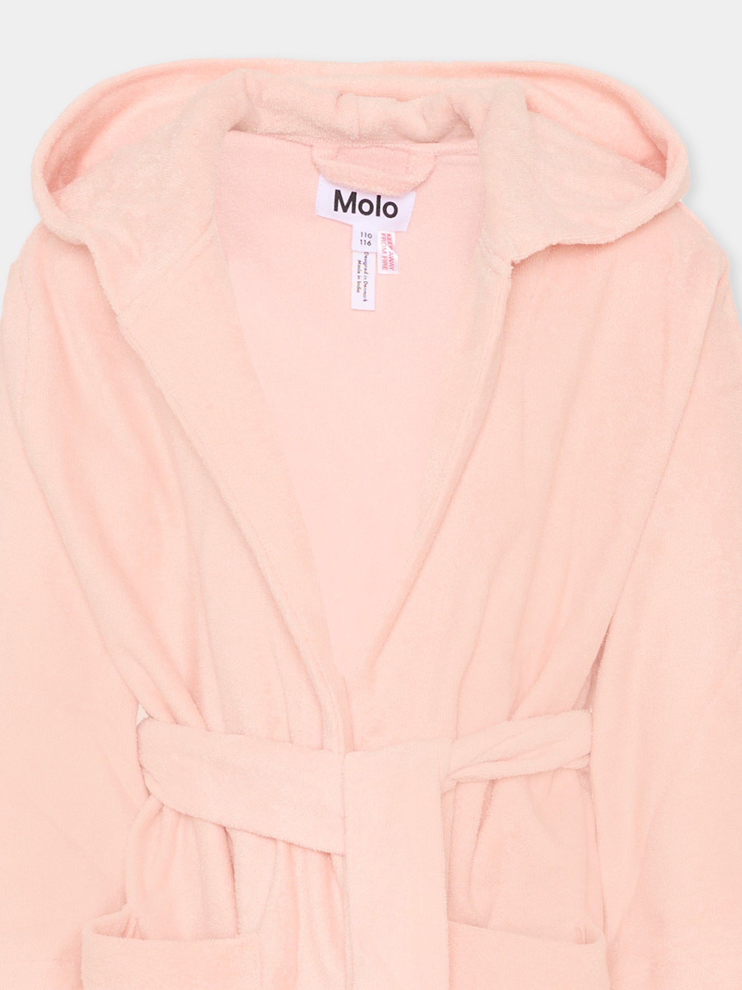Accappatoio Wyn rosa per bambina,Molo,7S26W401 5647