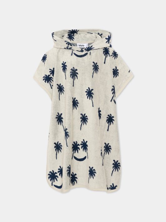 Accappatoio grigio Beach Cover Up per bambino con palme,Molo,7S26Y101 9519