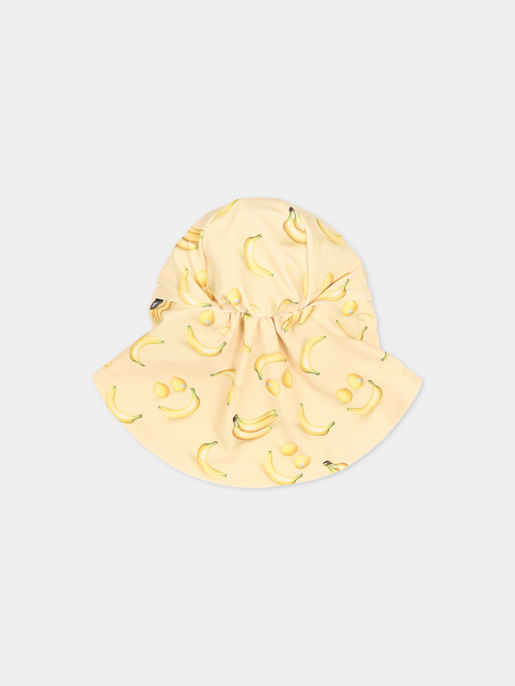 Cappello Nando giallo per neoanti con banane e limoni,Molo,7S26Y302 9501