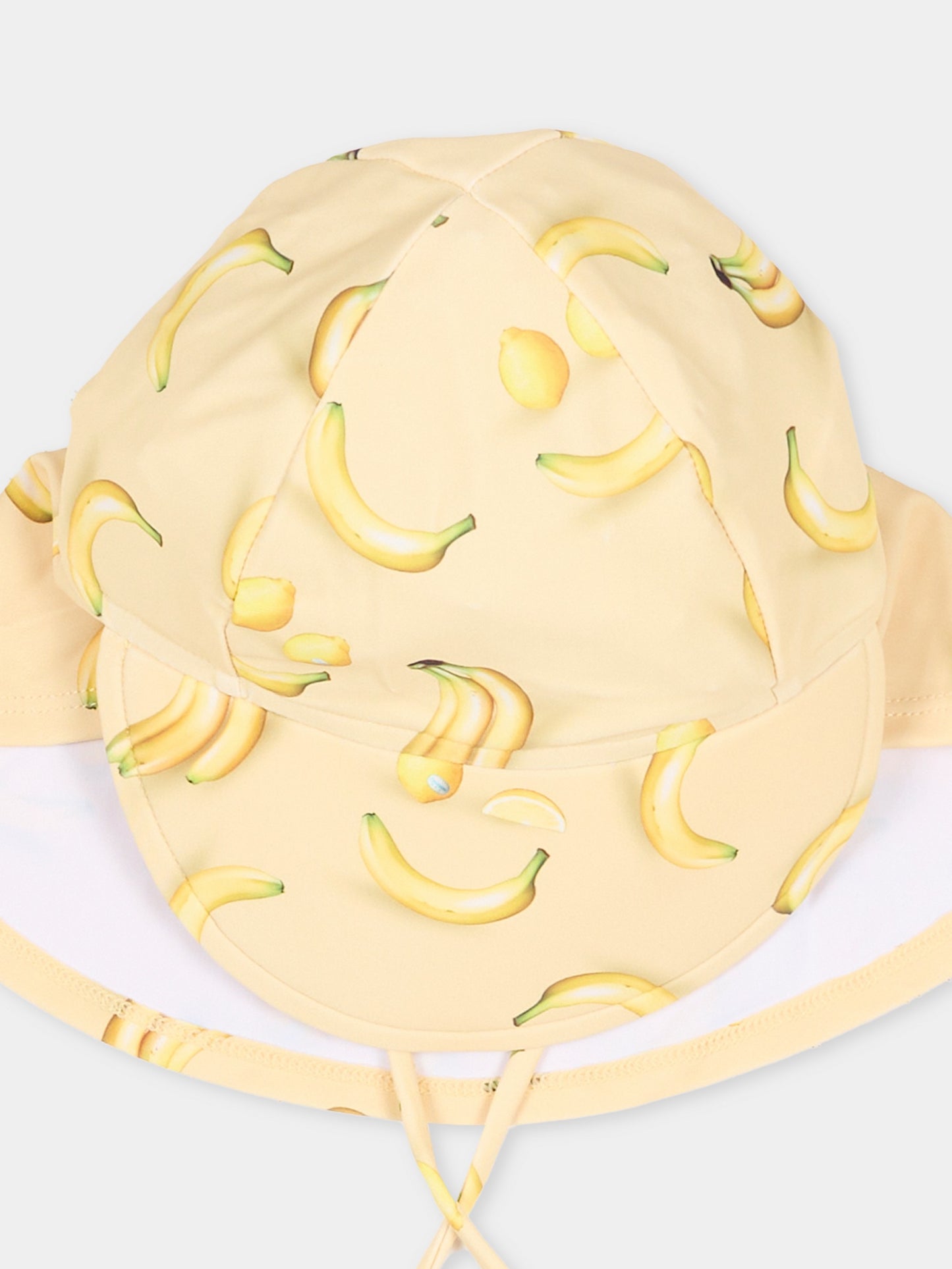 Cappello Nando giallo per neoanti con banane e limoni,Molo,7S26Y302 9501