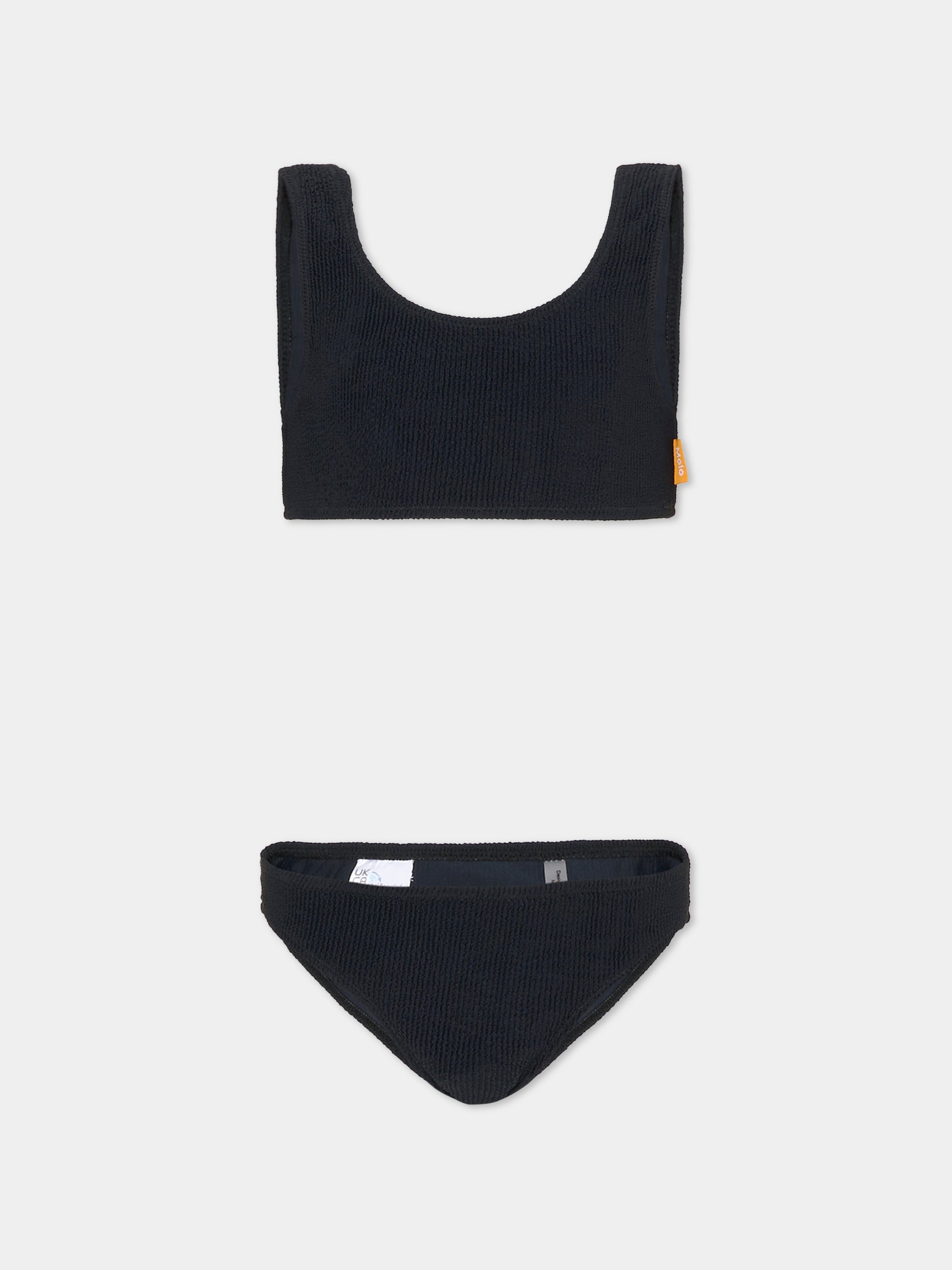 Bikini Nola Crepe nero per bambina,Molo,8NOSP101 0099