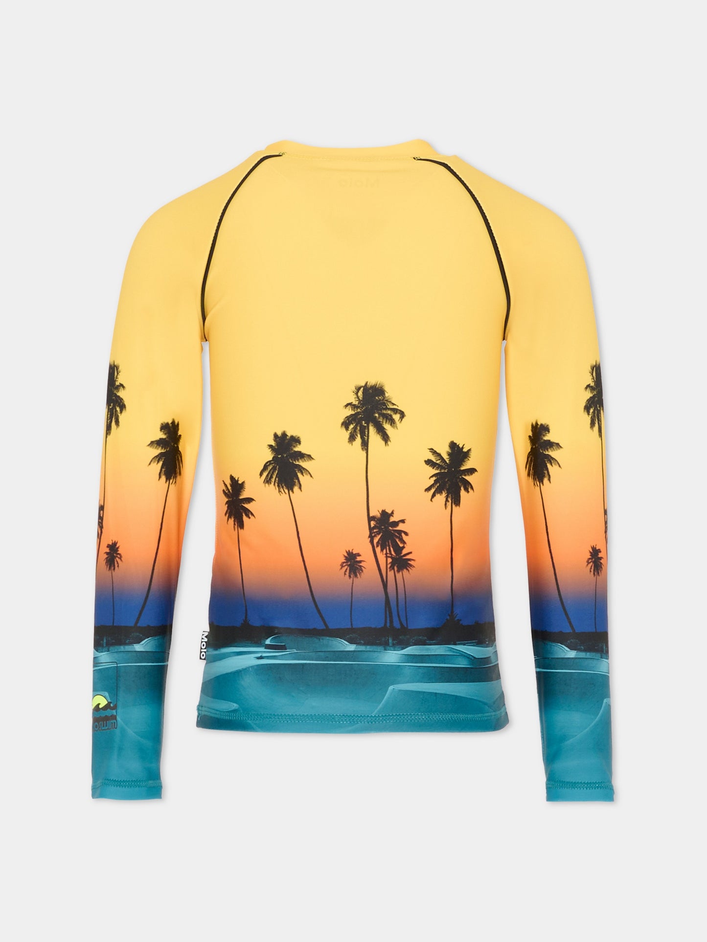 T-shirt Anti UV Noble multicolor per bambino con skate,Molo,8S26P206 5196