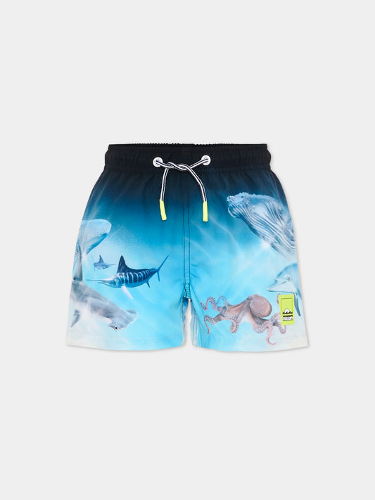 Boxer mare multicolor Niko per bambino,Molo,8S26P402 5213