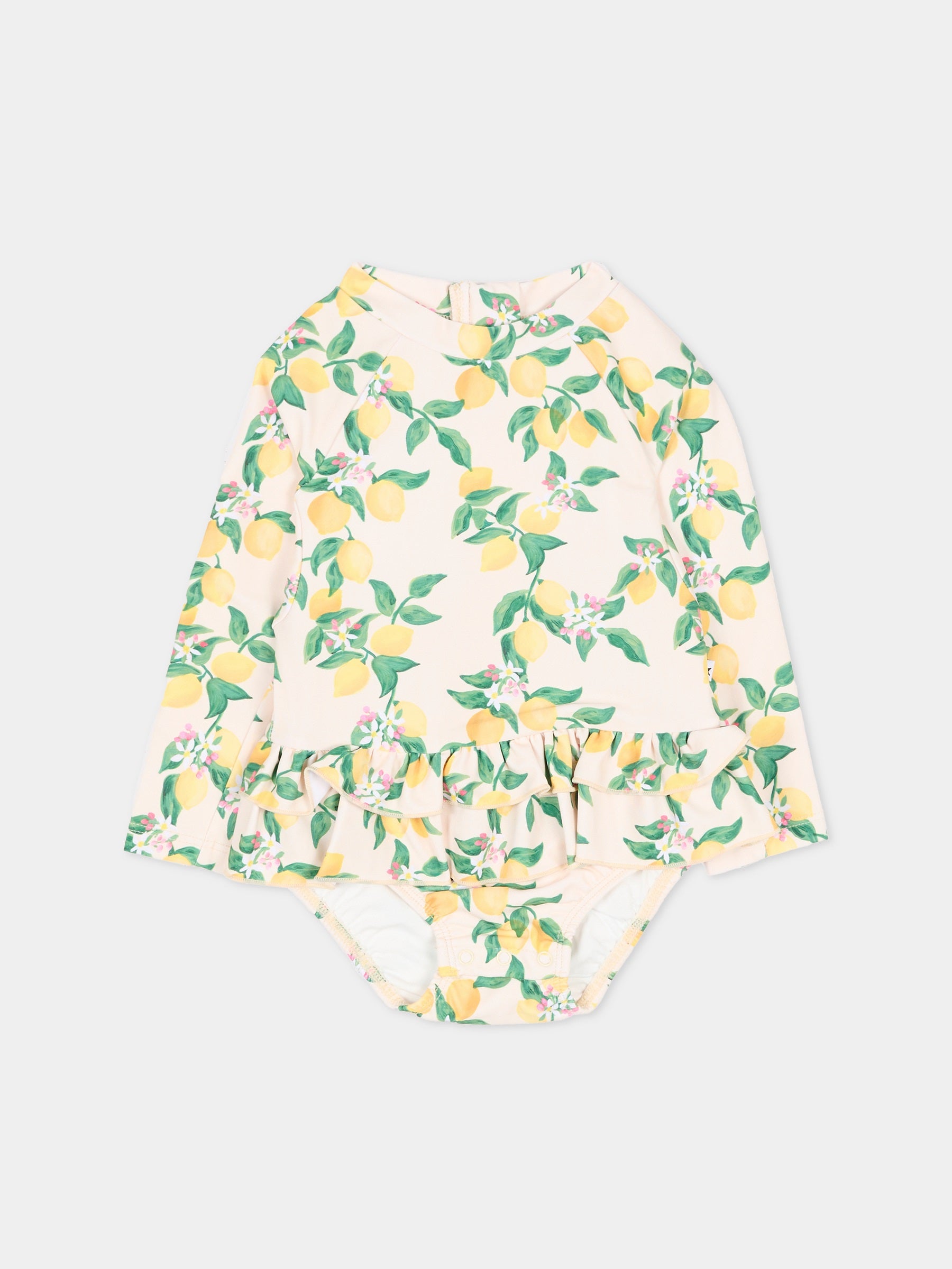 Costume intero Narice Anti UV multicolor per neonata con limoni,Molo,8S26P525 9516