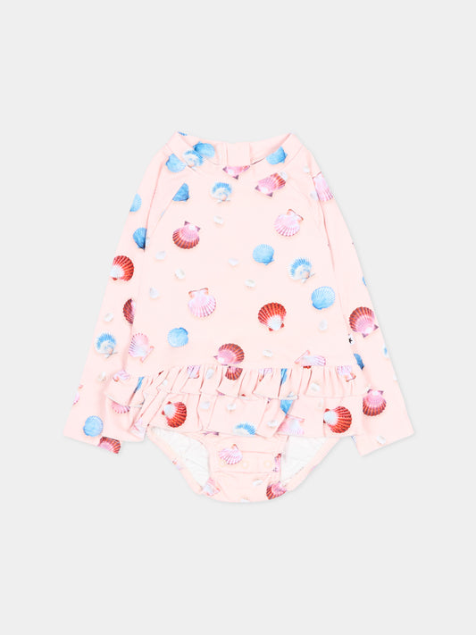 Anti UV rosa Narice per neonata con conchiglie,Molo,8S26P525 9529