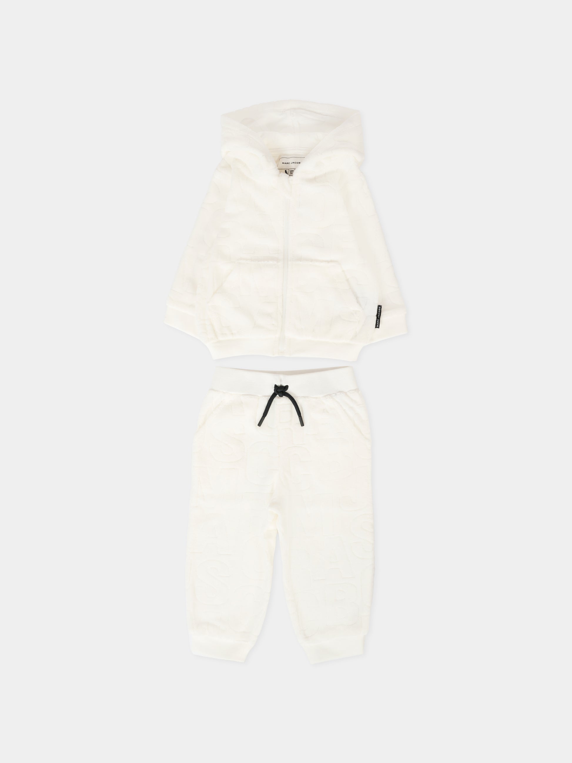 Completo avorio per neonati con logo,Marc Jacobs,W60553 126