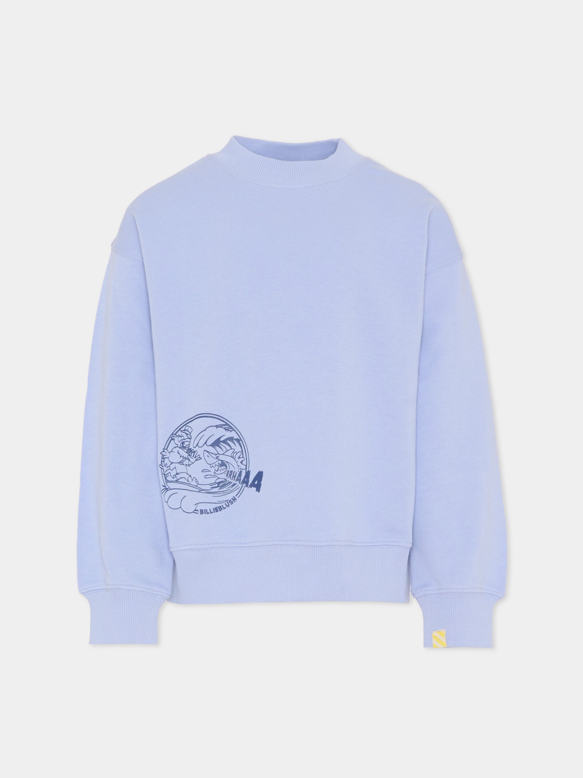 Felpa lilla per bambino con squalo,Billieblush,U21692 81S