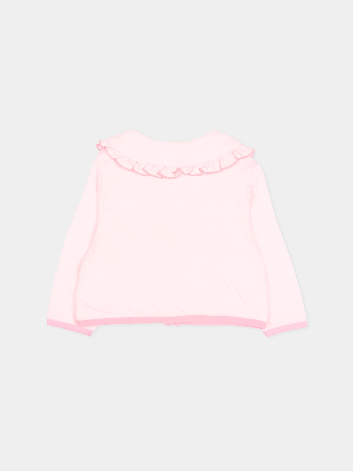 Piumino rosa per neonata con rouches,Billieblush,U21812 44L