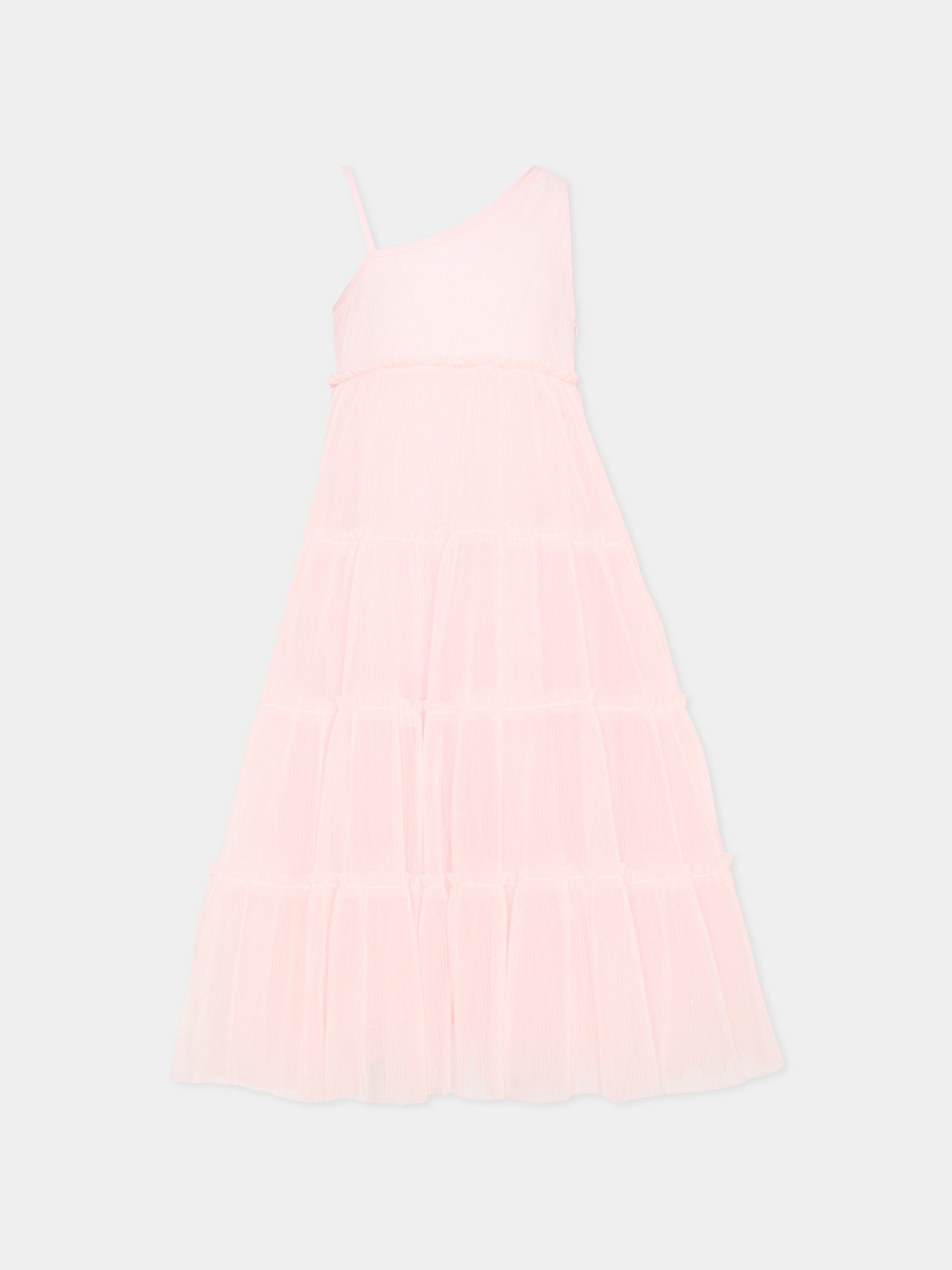 Vestito rosa elegante per bambina,Billieblush,U21845 44L