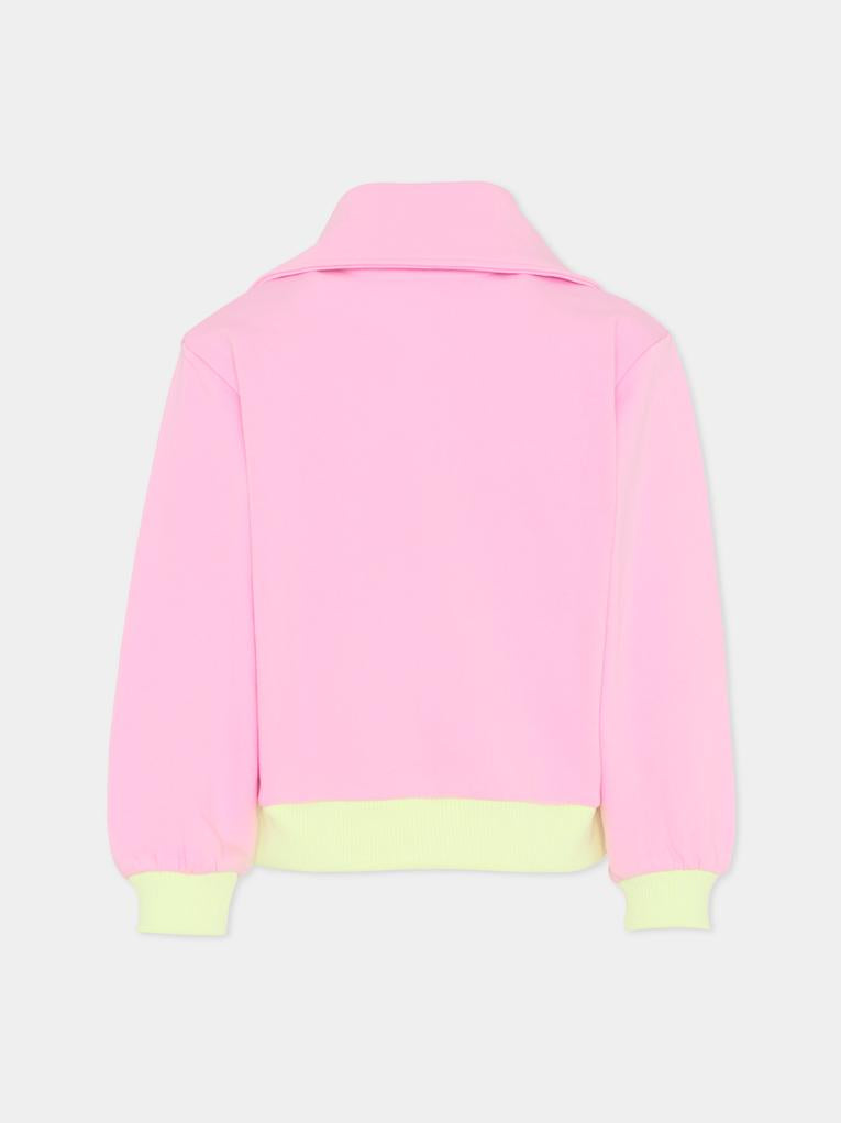 Felpa rosa per bambina con gelato,Billieblush,U21915 46N