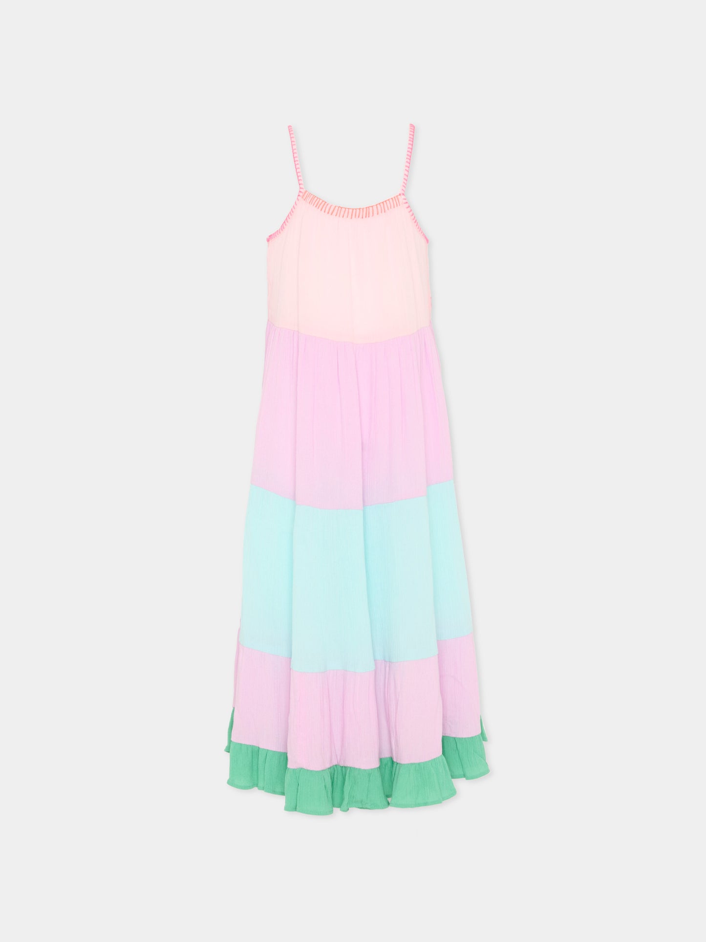 Vestito multicolor per bambina,Billieblush,U21984 Z41