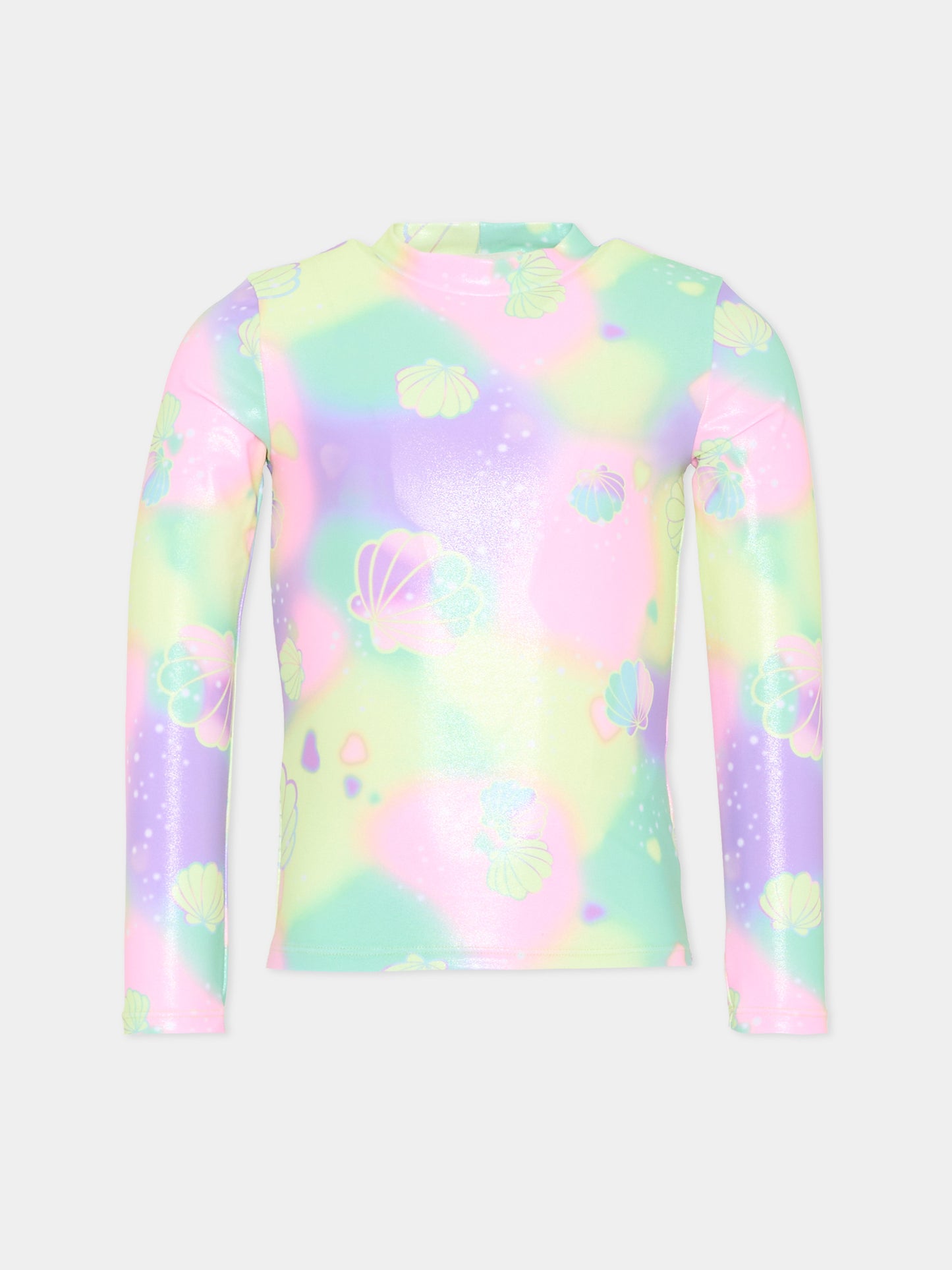 T-shirt Anti UV multicolor per bambina,Billieblush,U21988 929