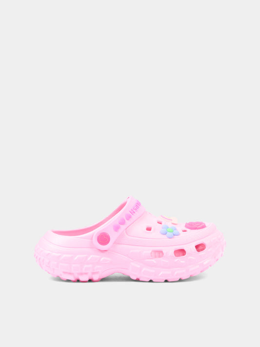 Sabot rosa per bambina con applicazioni,Billieblush,U21994 46N