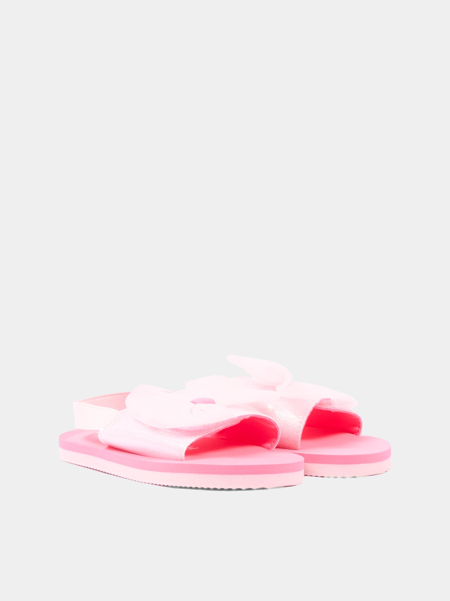 Sandali rosa per bambina con maxi fiocco,Billieblush,U22007 44L