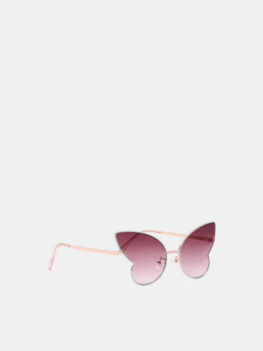 Occhiali da sole verdi per bambina con logo,Billieblush,U22093 73A