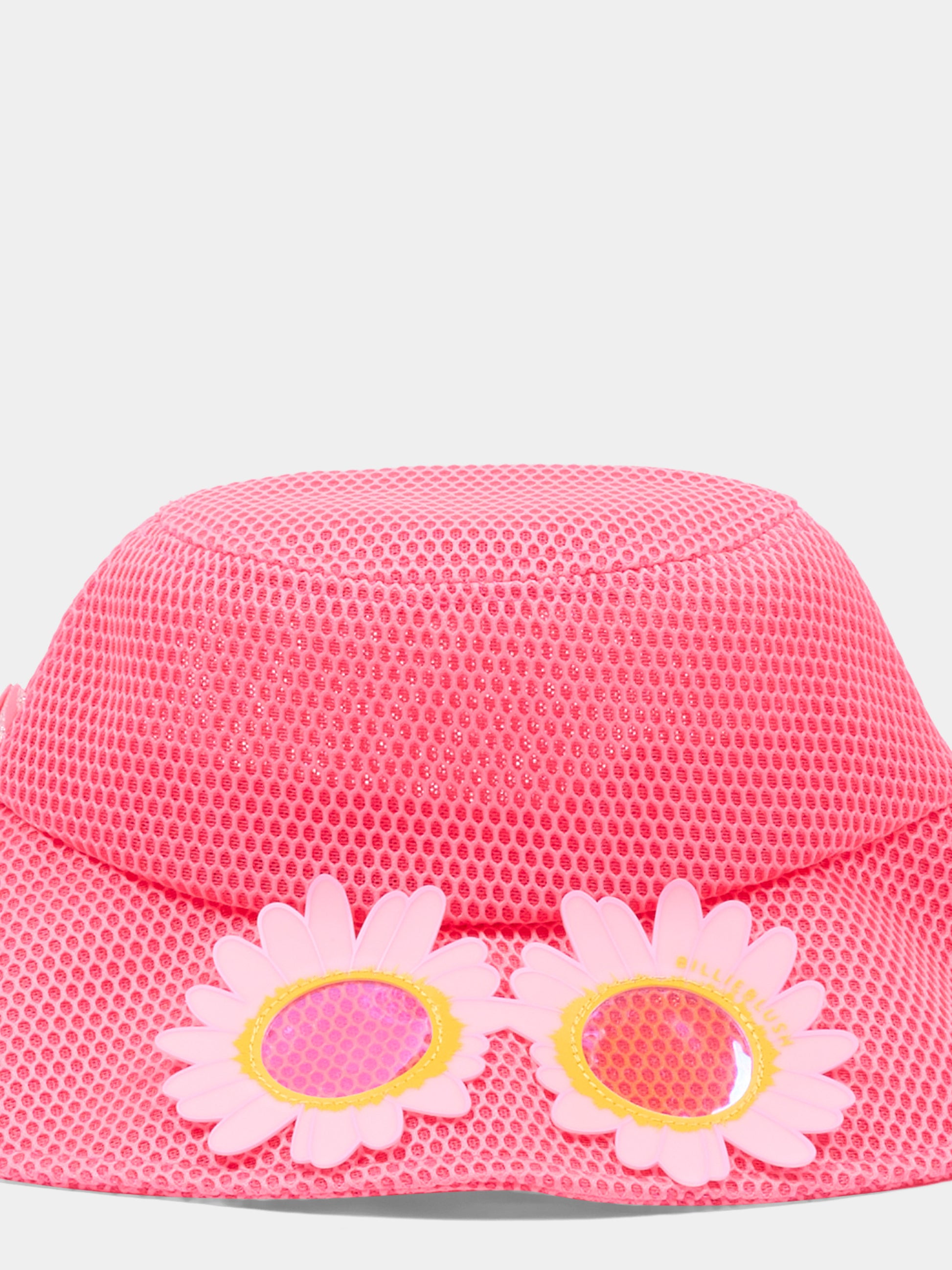 Cloche fucsia per bambina in mesh con margherite,Billieblush,U22171 499