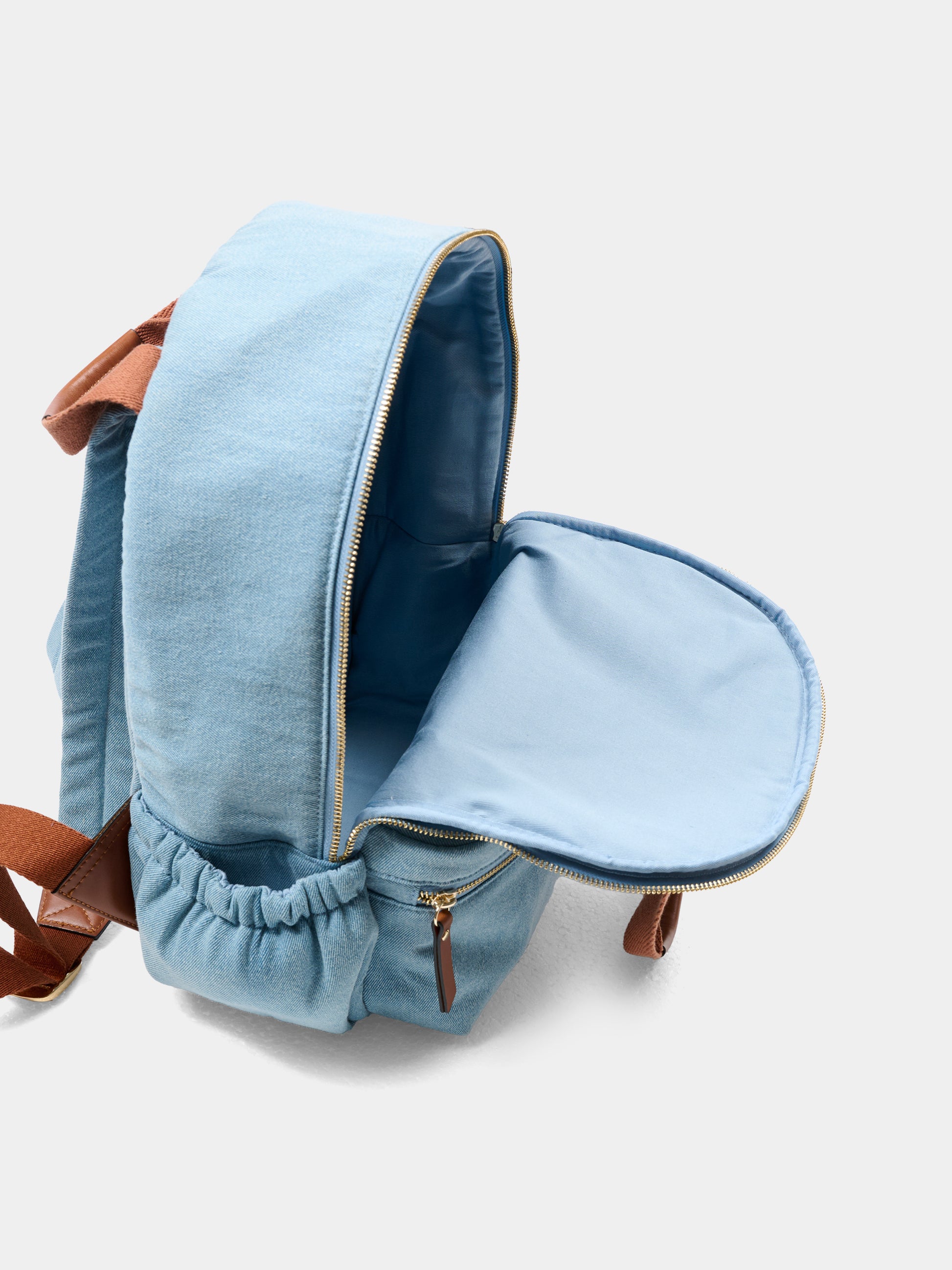 Zaino denim per bambina con logo,Chloé Kids,C20867 Z10