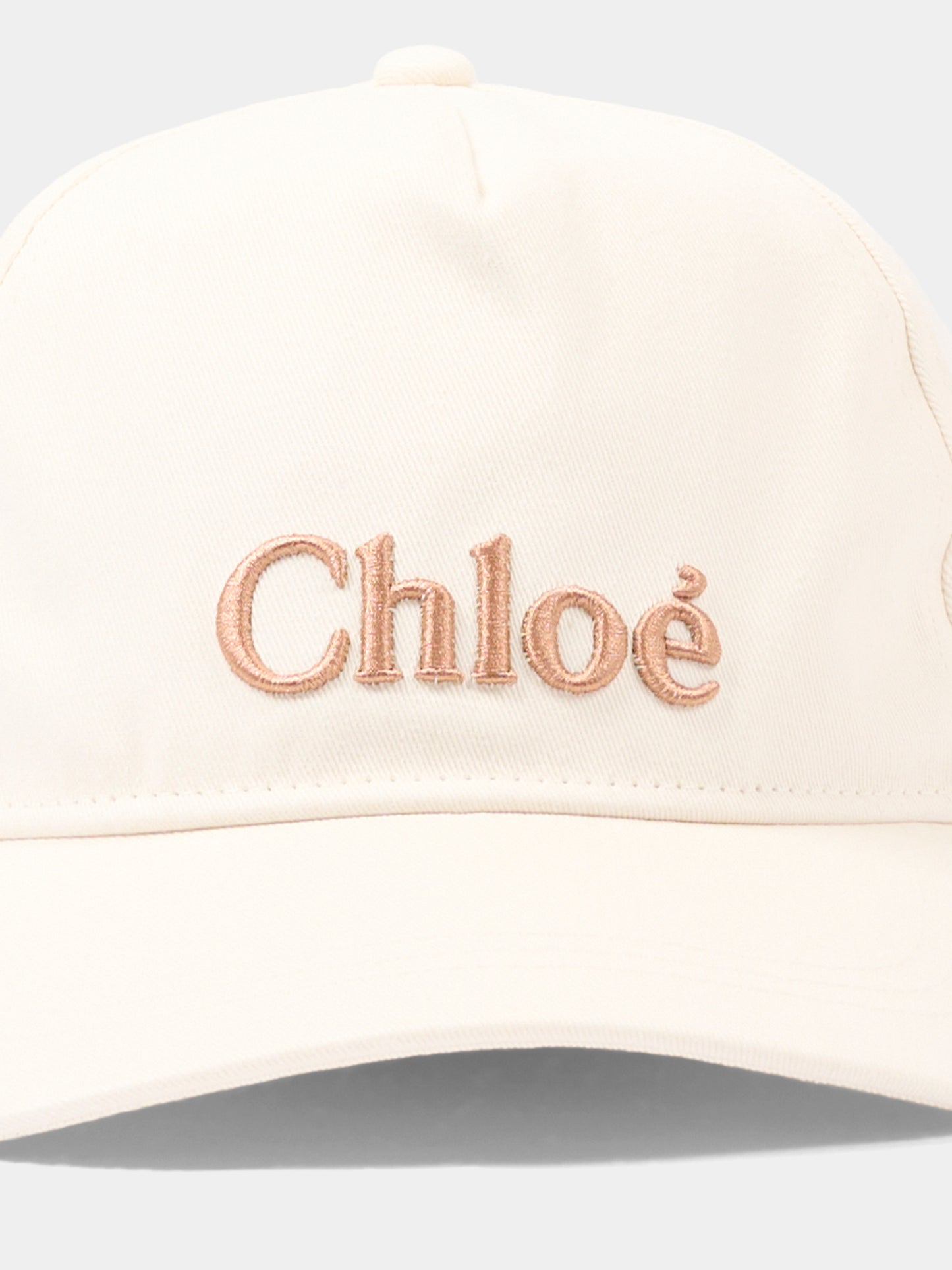 Cappello con visiera bianco per bambina,Chloé Kids,C20871 105