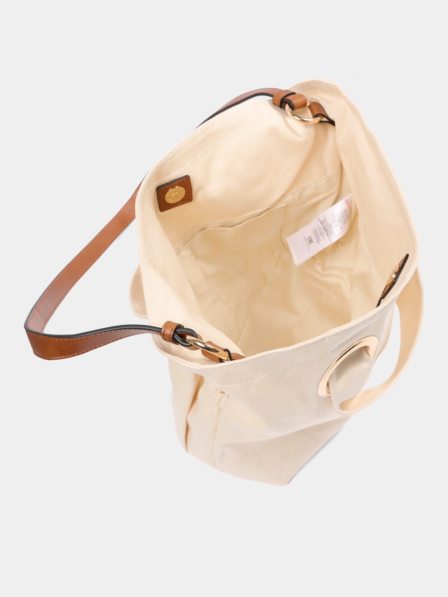 Borsa avorio per bambina con logo ricamato,Chloé Kids,C20872 148