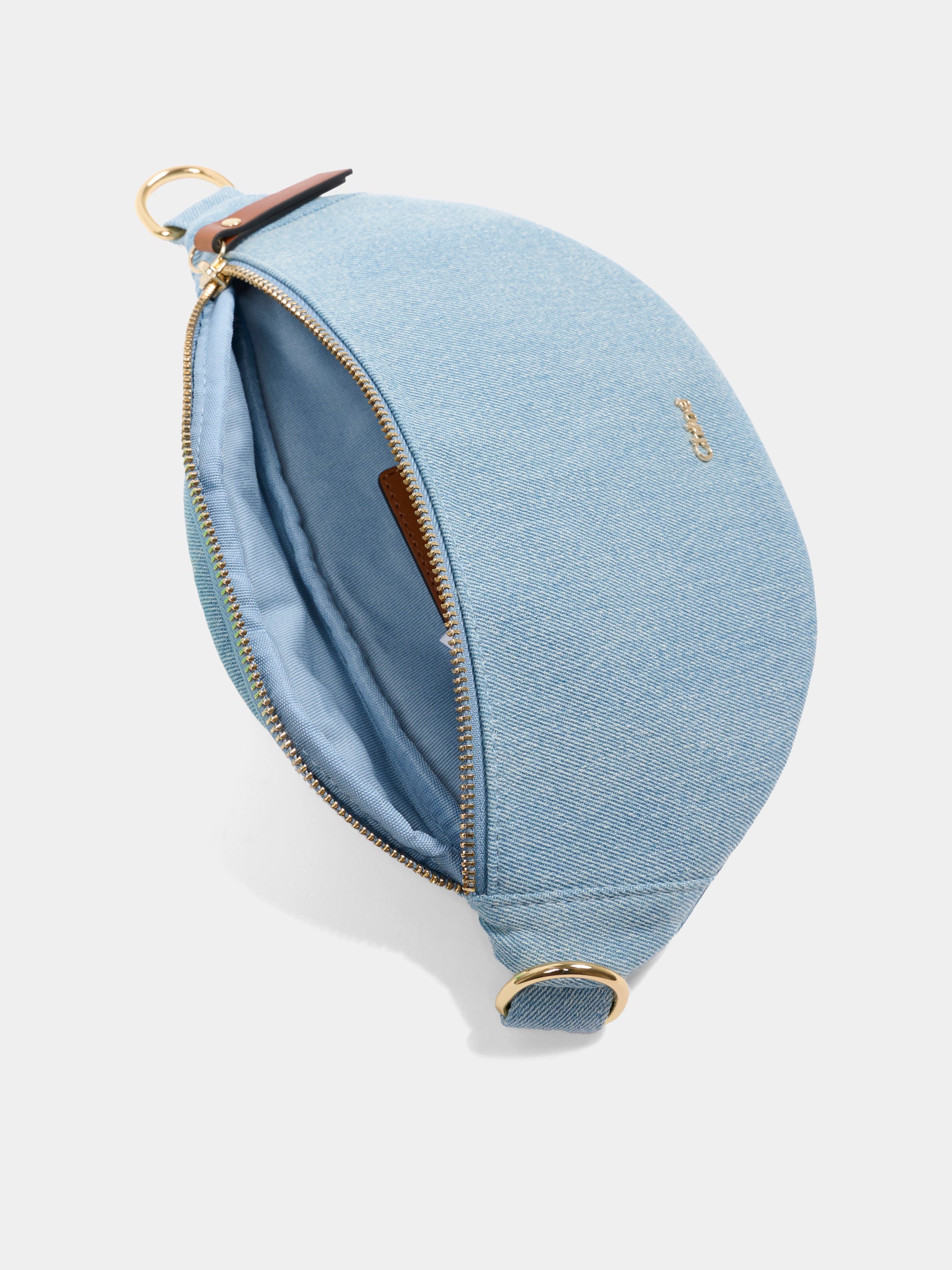 Marsupio denim per bambina con logo,Chloé Kids,C20880 Z10