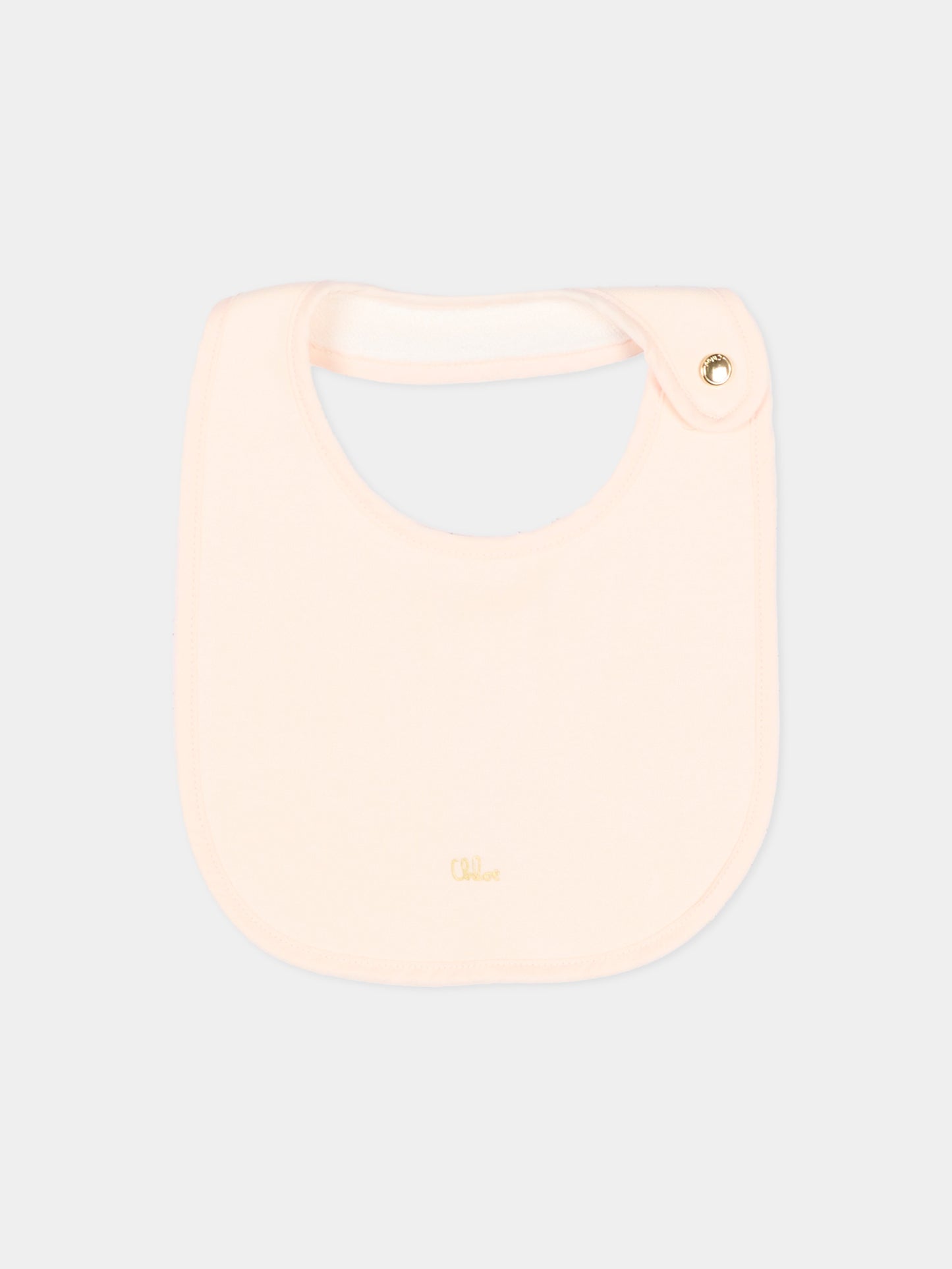 Set tutina rosa per neonata con logo,Chloé Kids,C20926 440