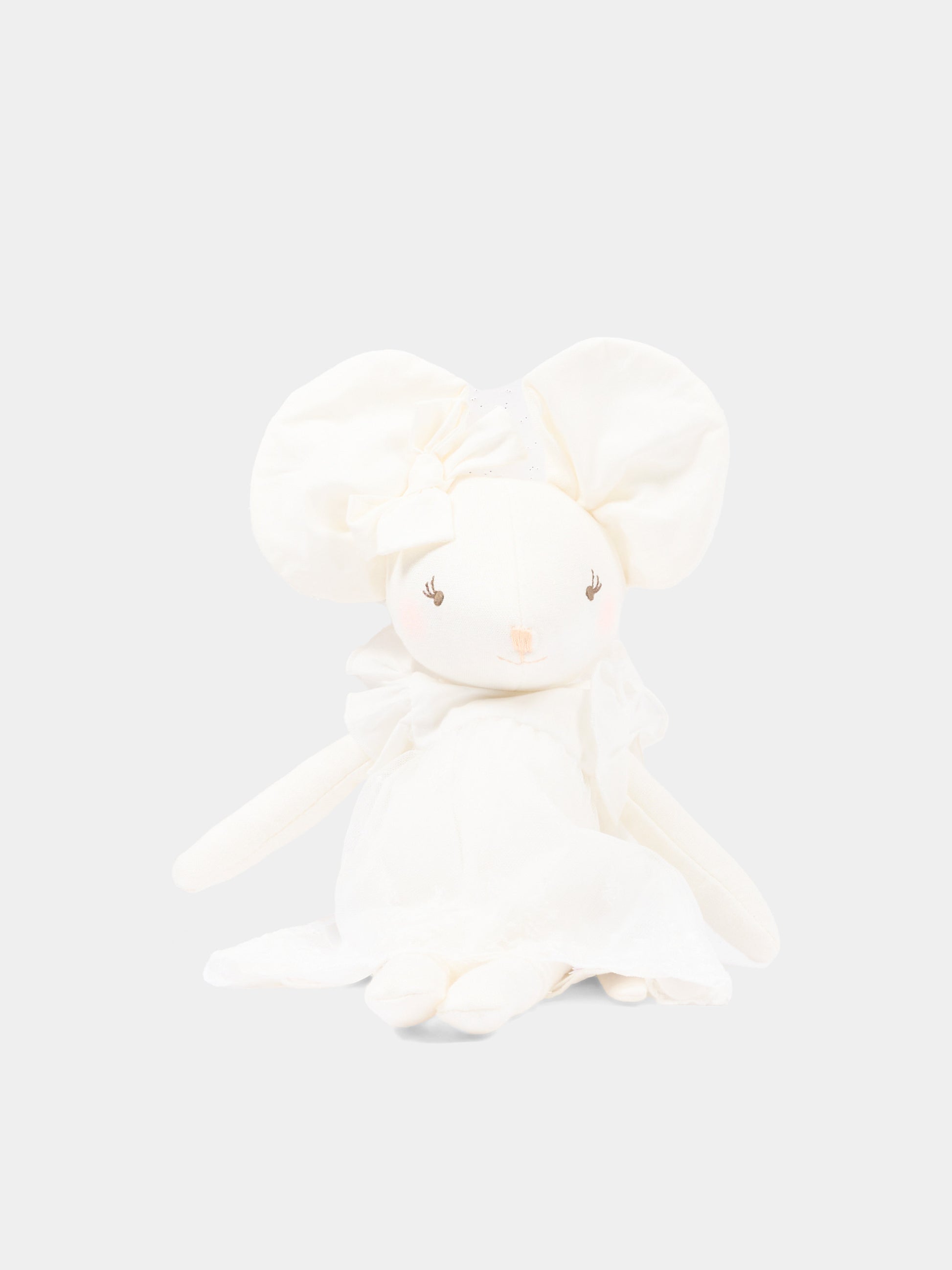 Doudou avorio per neonata con topolino,Chloé Kids,C20939 117