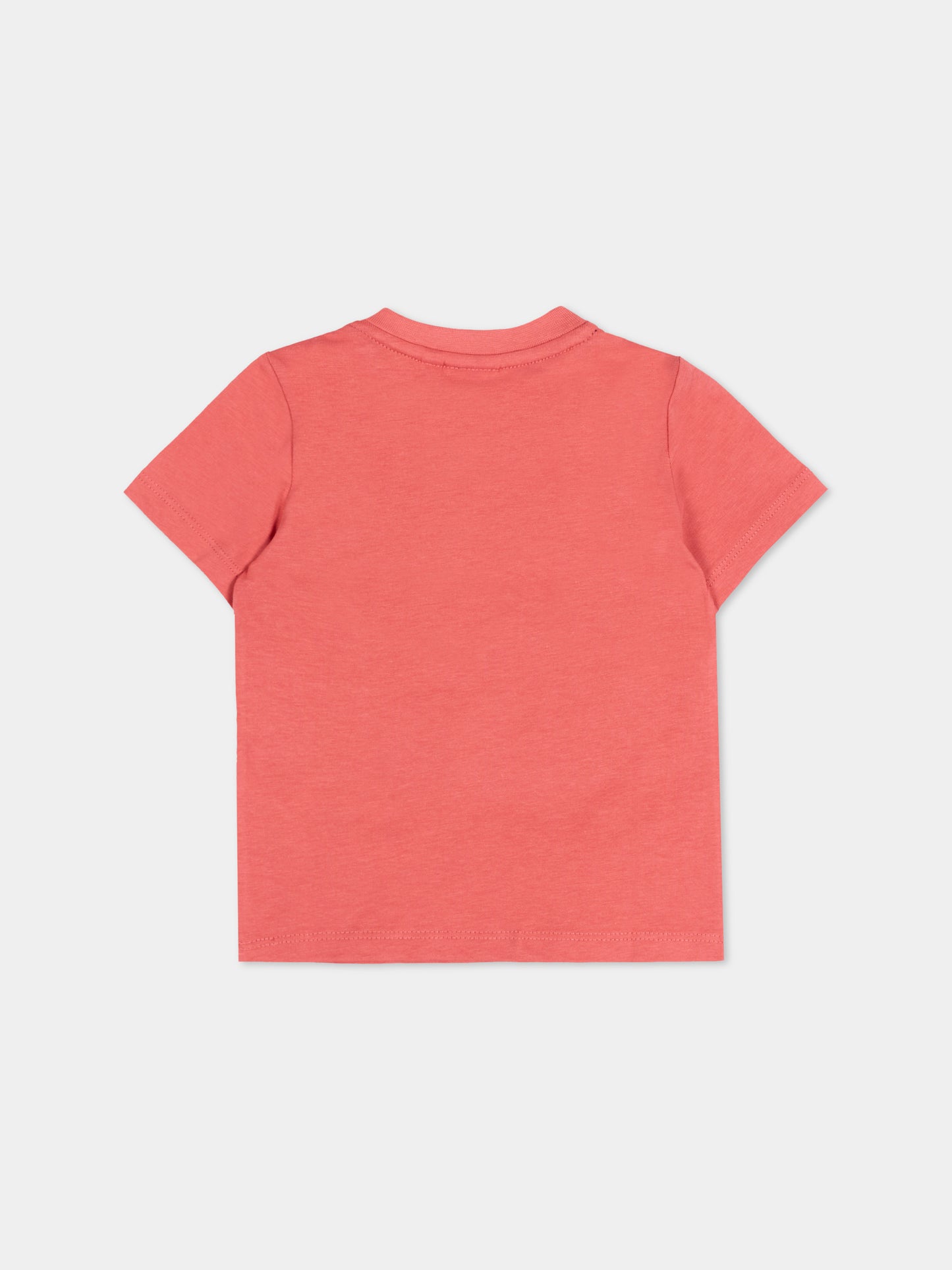 T-Shirt rossa per neonato con logo,Boss,J52712 48B