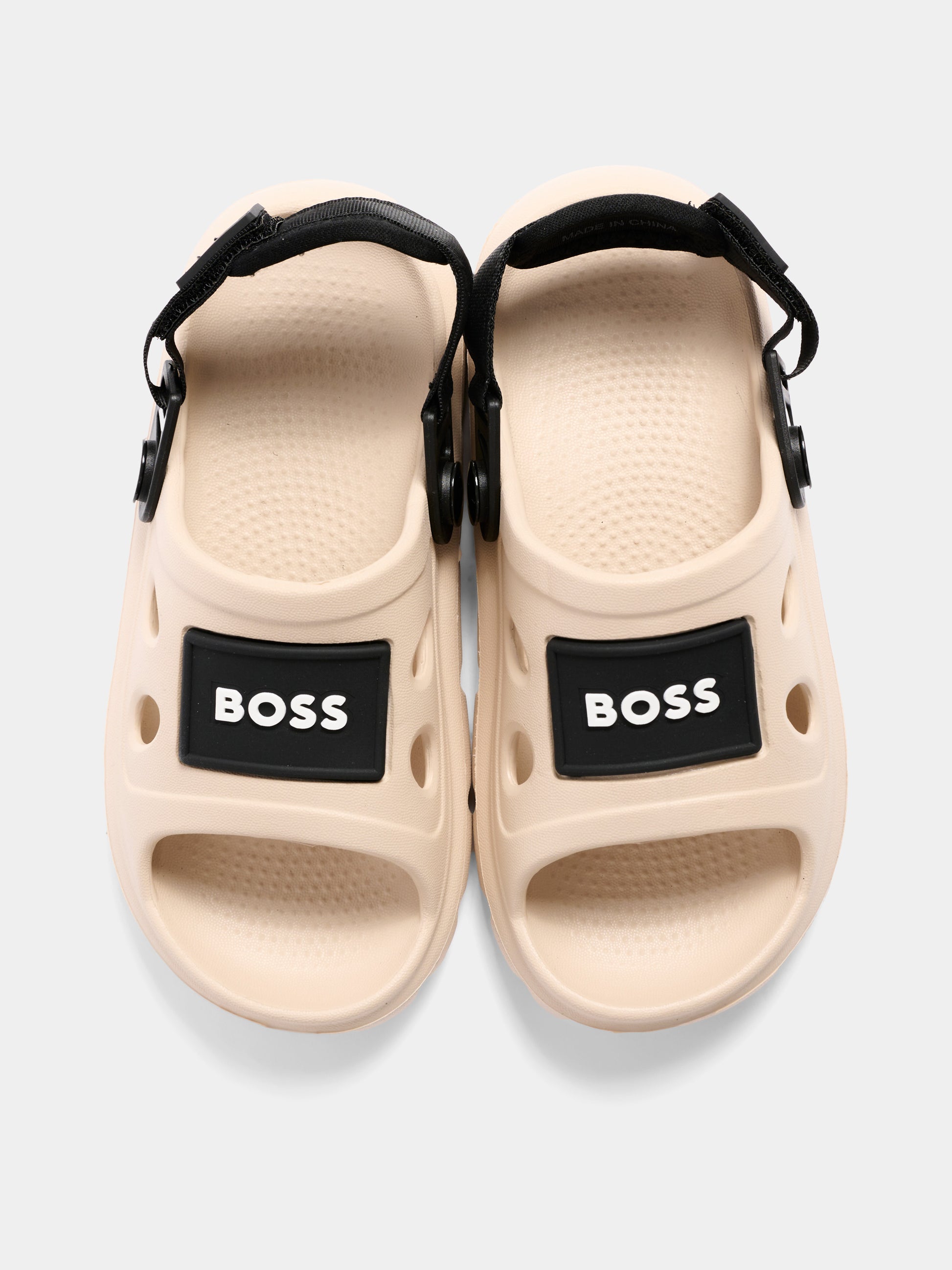 Sandali beige per bambino con logo,Boss,J52813 249