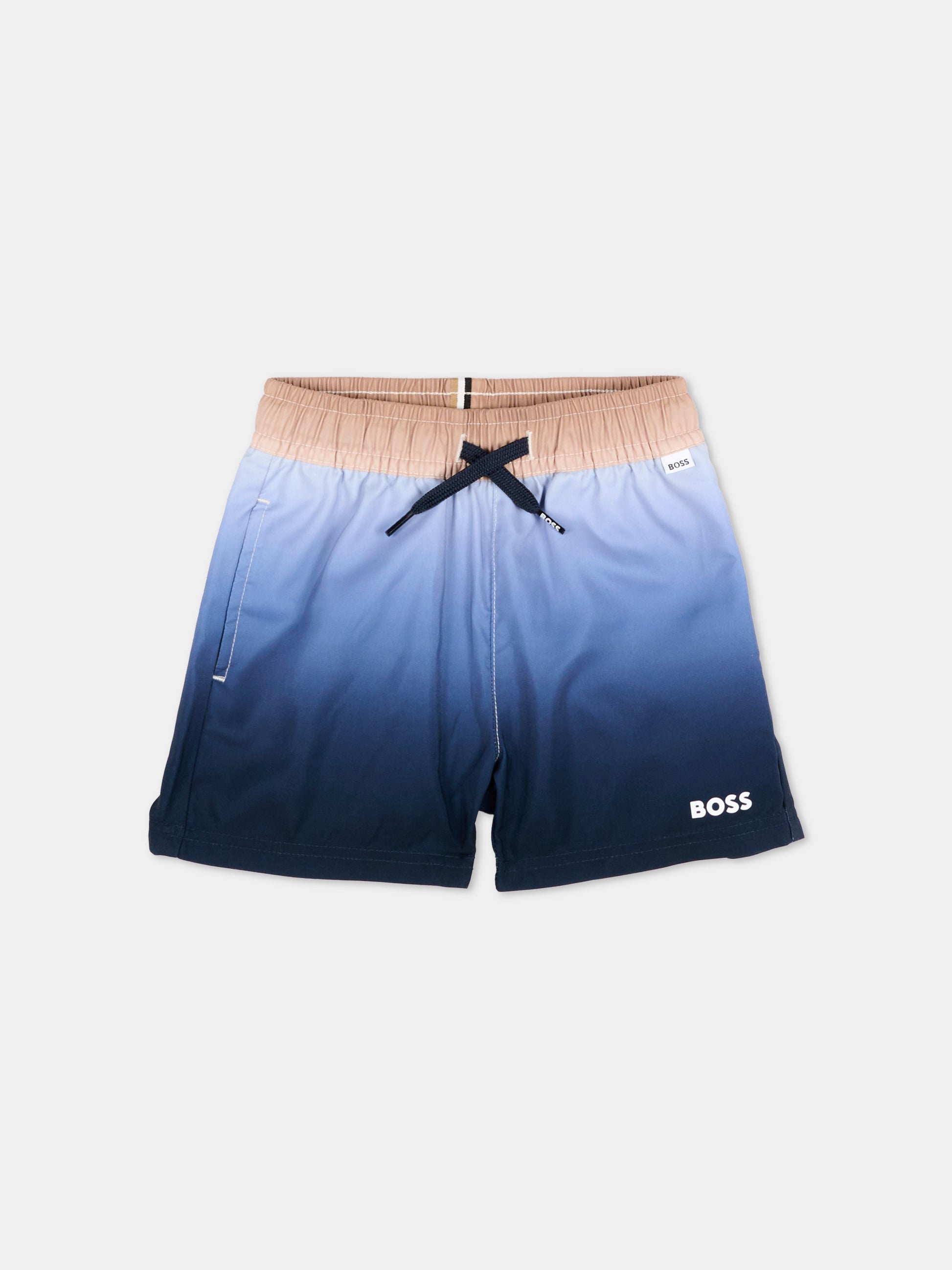 Boxer mare multicolor per neonato con logo,Boss,J52839 78K